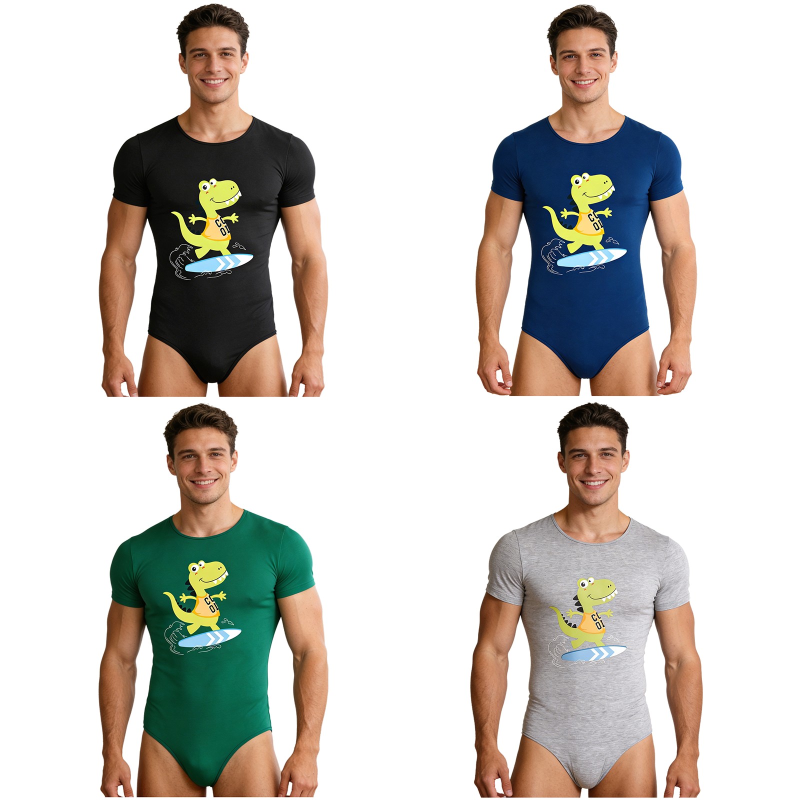 US Mens Nightwear Yoga Pajamas Daily Wear Bodysuit Gym Jumpsuit Bodycon Leotard