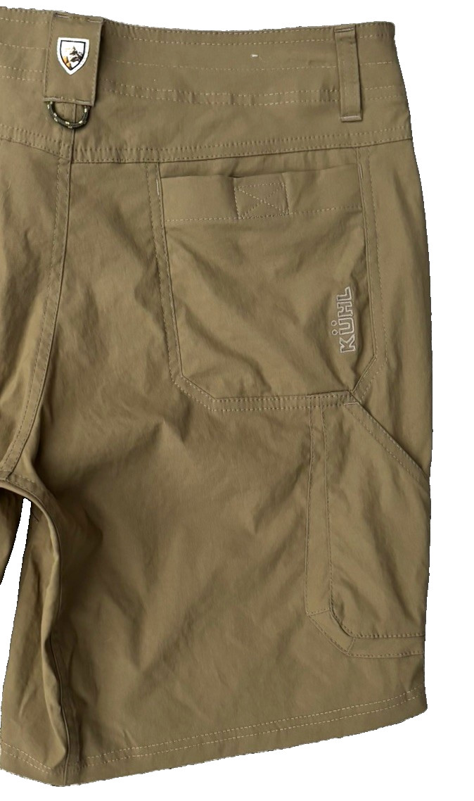Kuhl Renegade Shorts 8” Men’s 33 Brown Cargo Stretch Outdoor Hiking Nylon