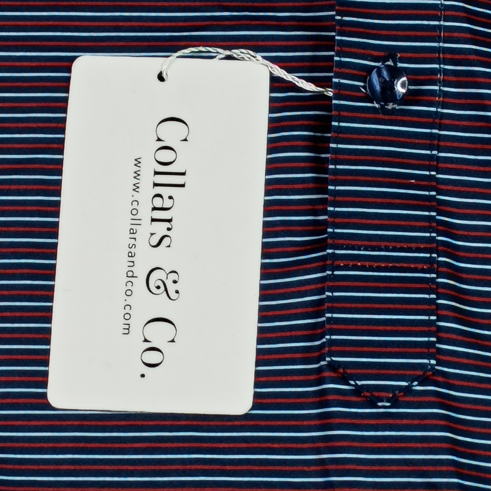 Collars and Co Featherweight Relaxed Short Sleeve Polo Multicolo Striped S NWT..
