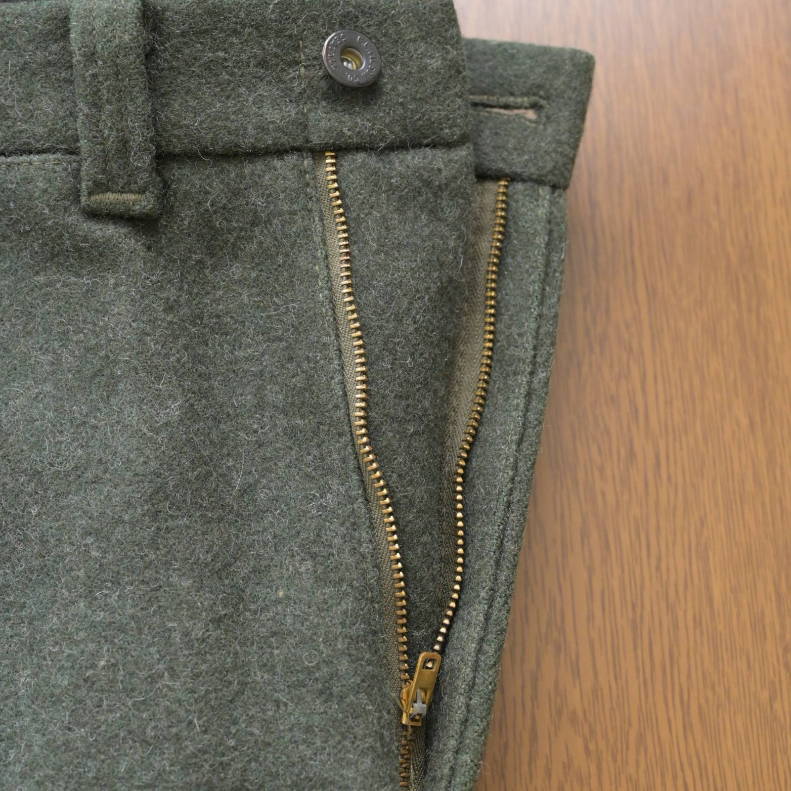 Filson Mackinaw Wool Type 89 Pants, Green, 32×28 (wears like 32×30)