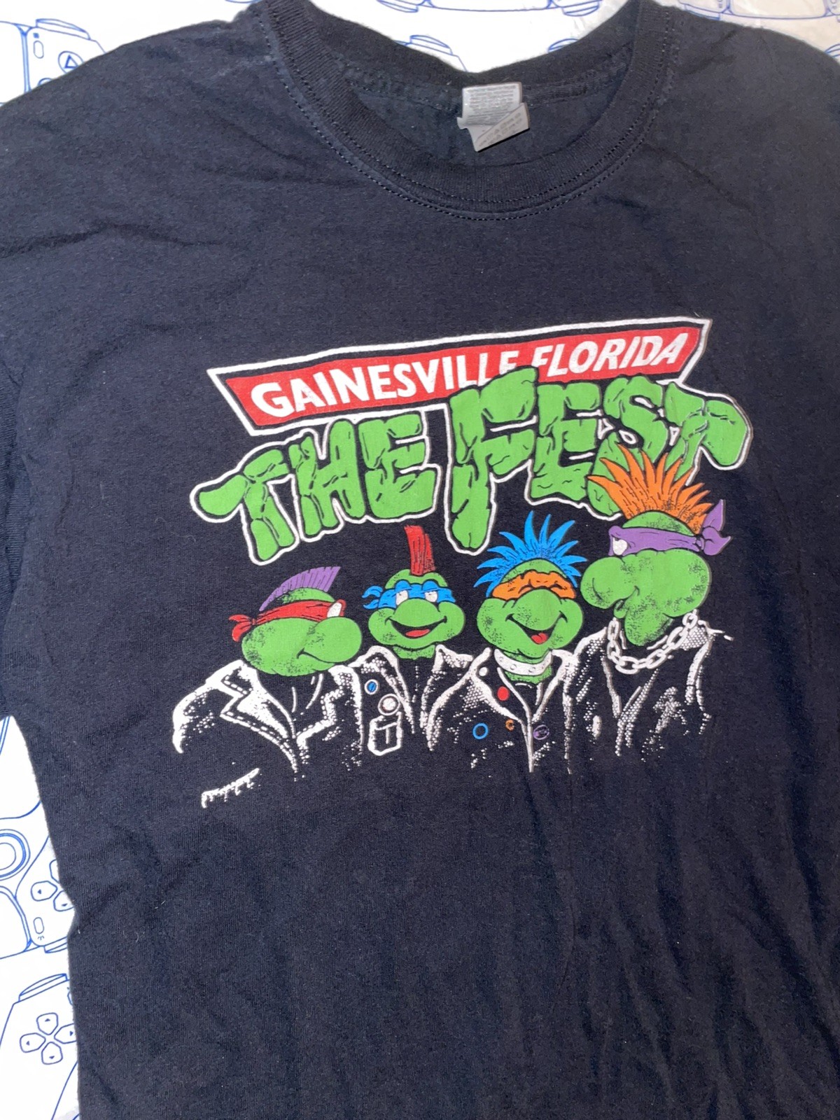 The Fest Gainsville FL Shirt SZ LARGE Against Me Hot Water Music Lagwagon NOFX