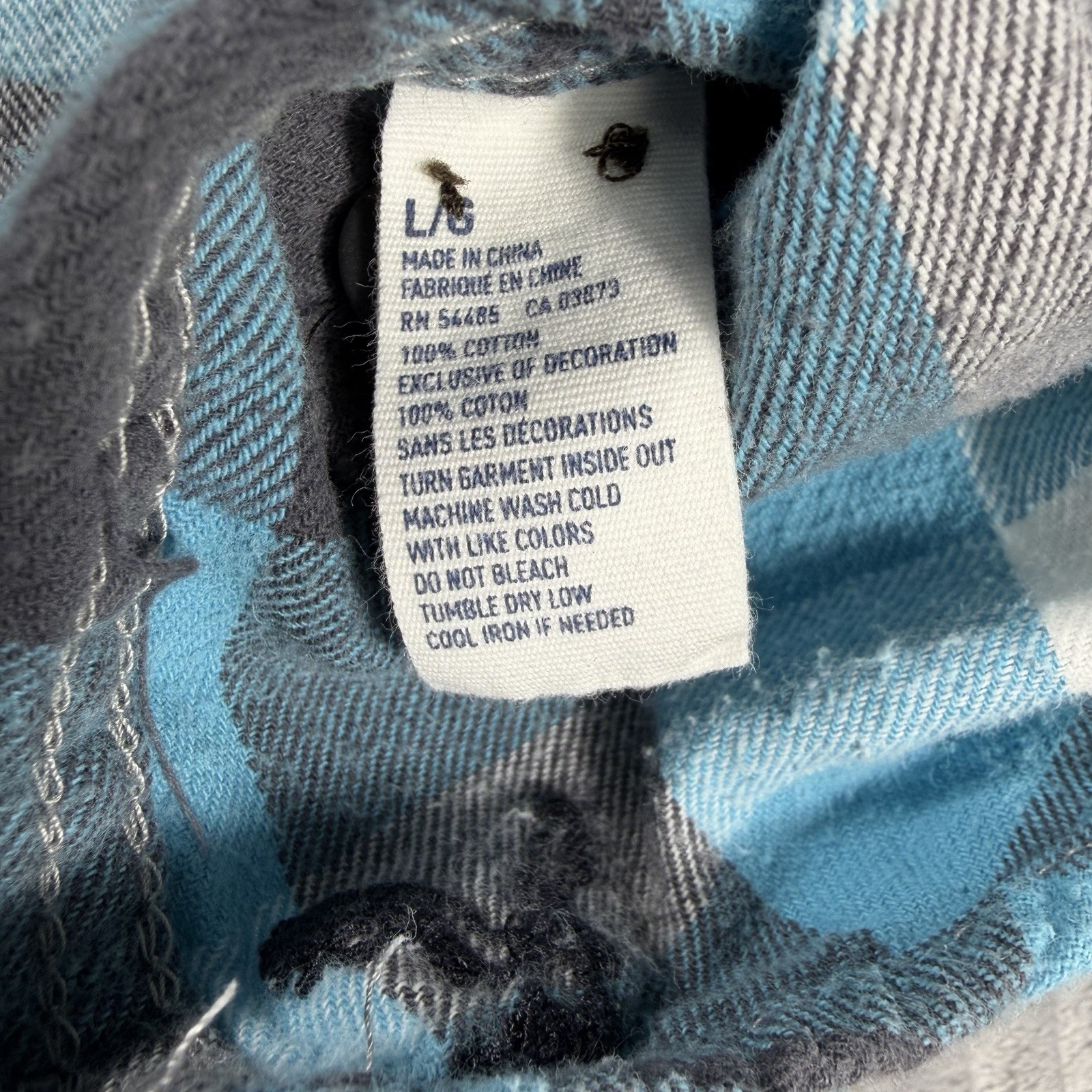 American Eagle Outfitters Heritage Vintage Y2K 2000s Flannel Shirt Blue Large