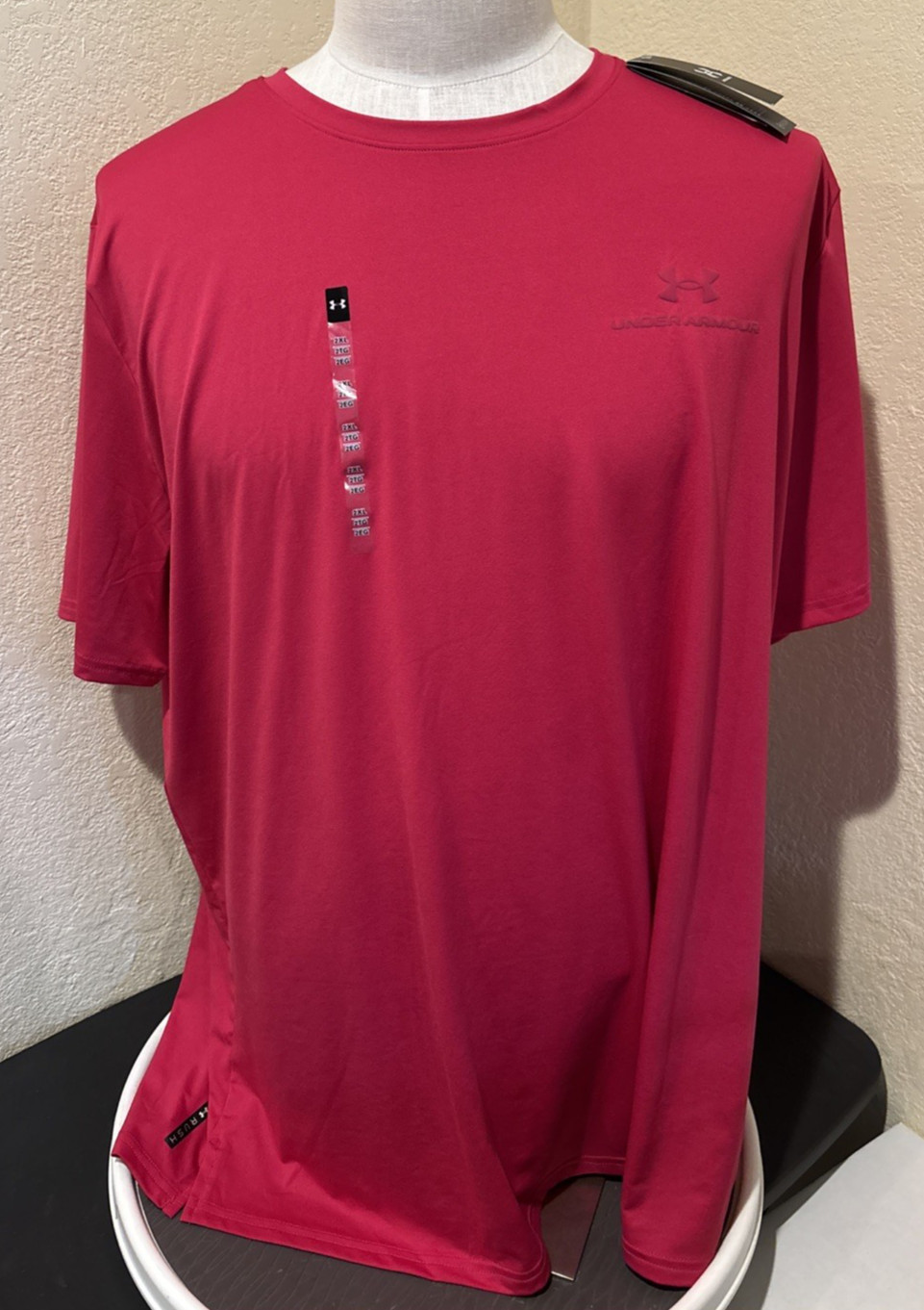 Under Armour Mens Vanish Rush Energy Shirt Sz 2XL Shaded Fuchsia 1383973-681 NEW
