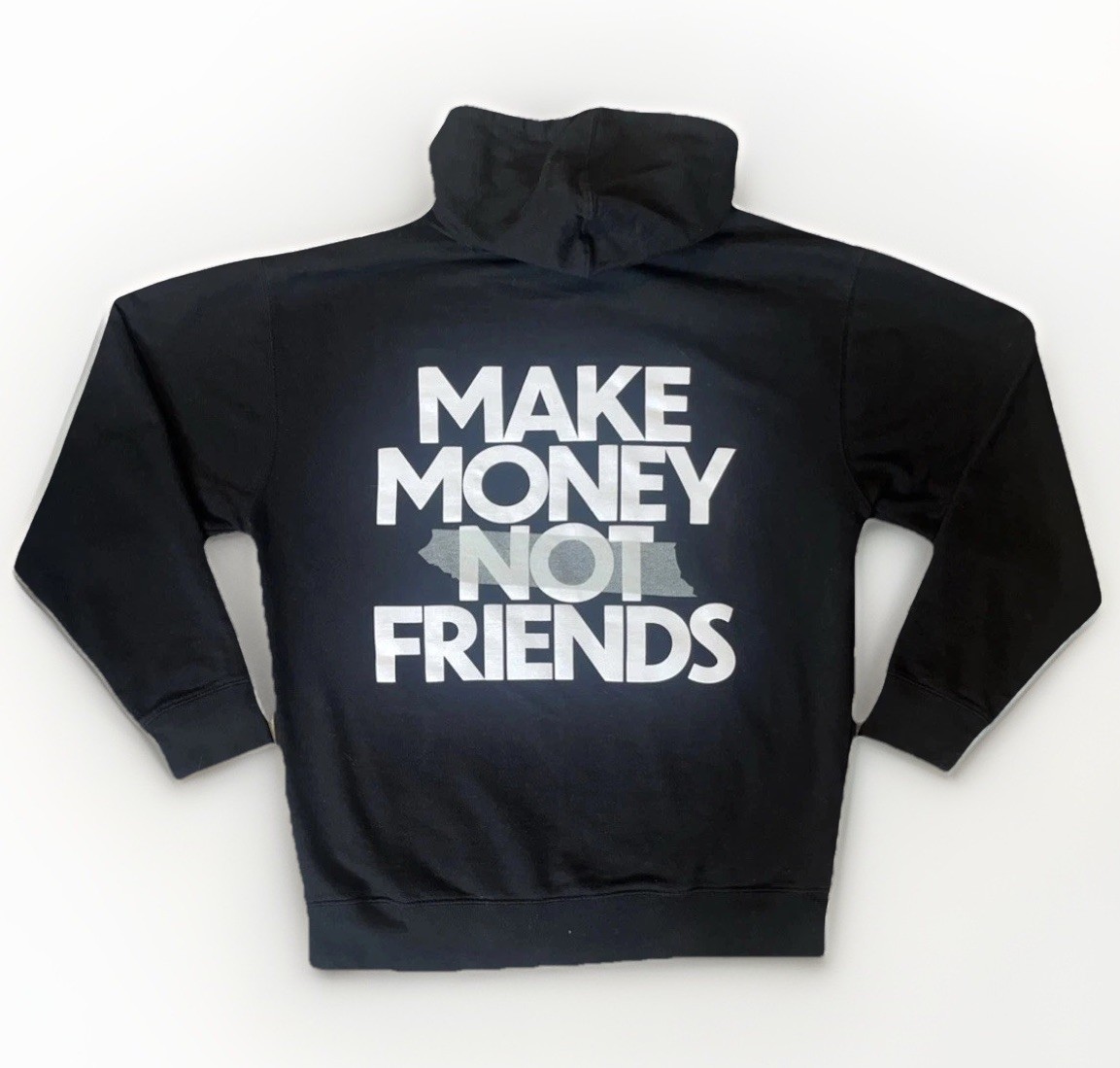LGND Supply Co Make Money Not Friends Hoodie Men’s Large Black Graphic Pullover