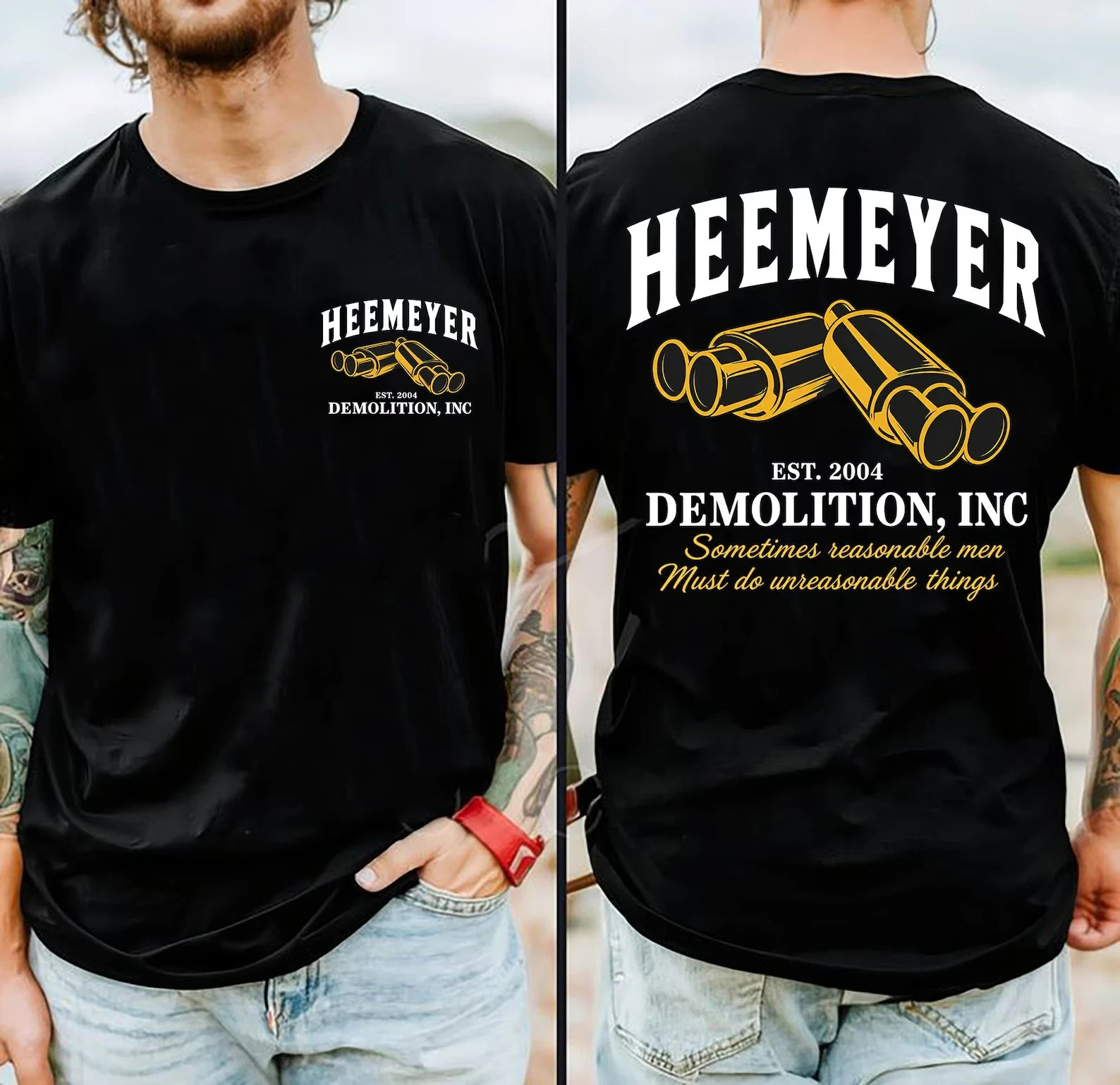 Marvin Heemeyer Shirt, Demolition Inc Tee, Sometimes Reasonable Men Must Do