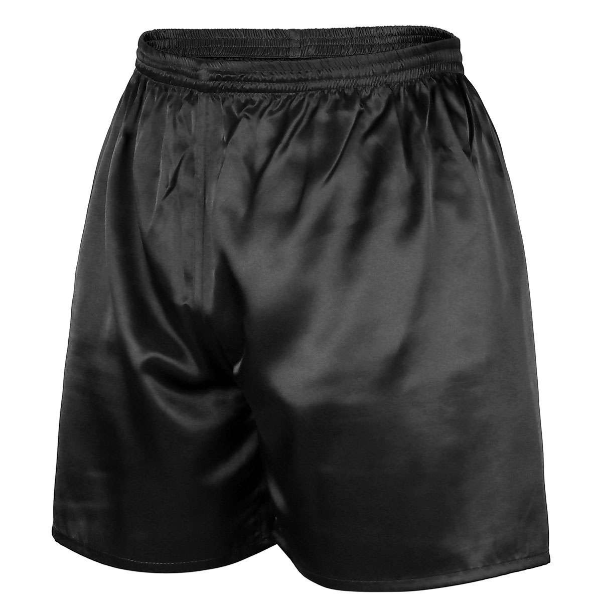 Men Satin Boxers Underwear Shorts Silk Pajama Short Pants Nightwear Summer Beach