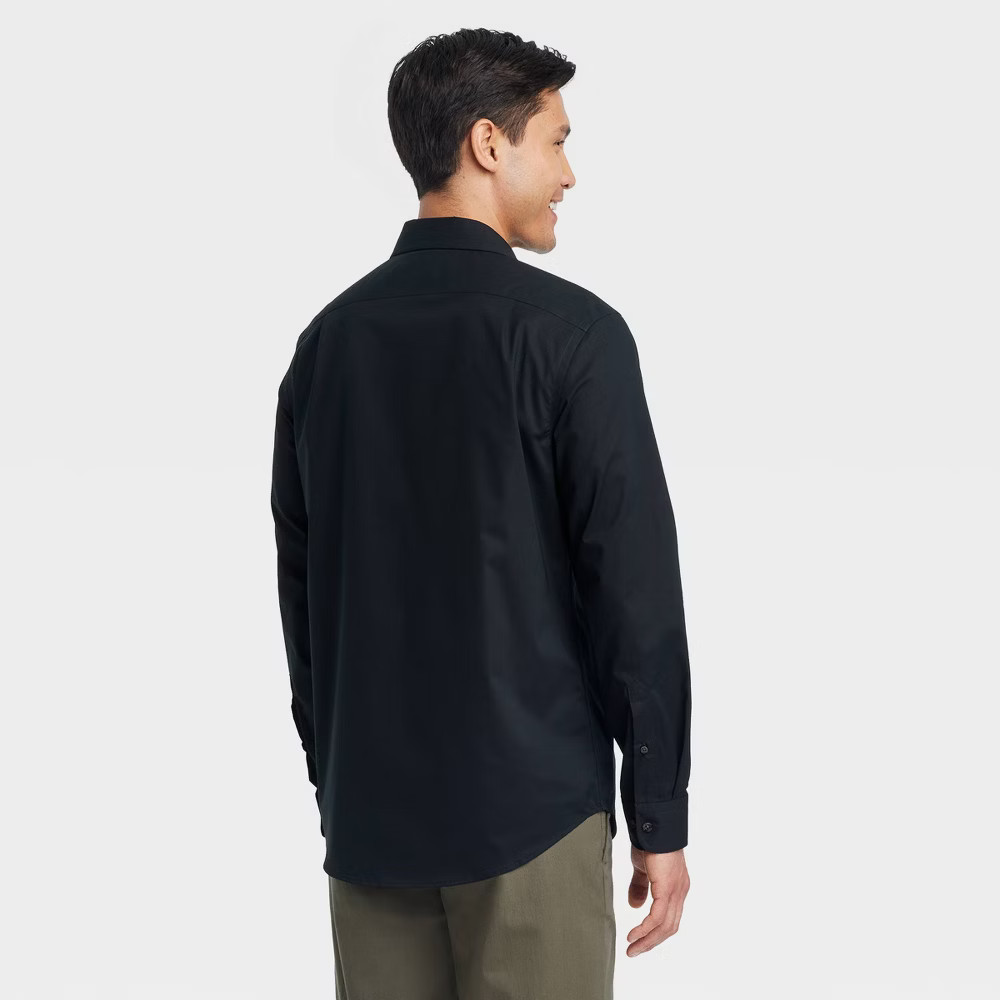 Goodfellow & Co Men’s Performance Button-Down Shirt Tie Collared Long Sleeve