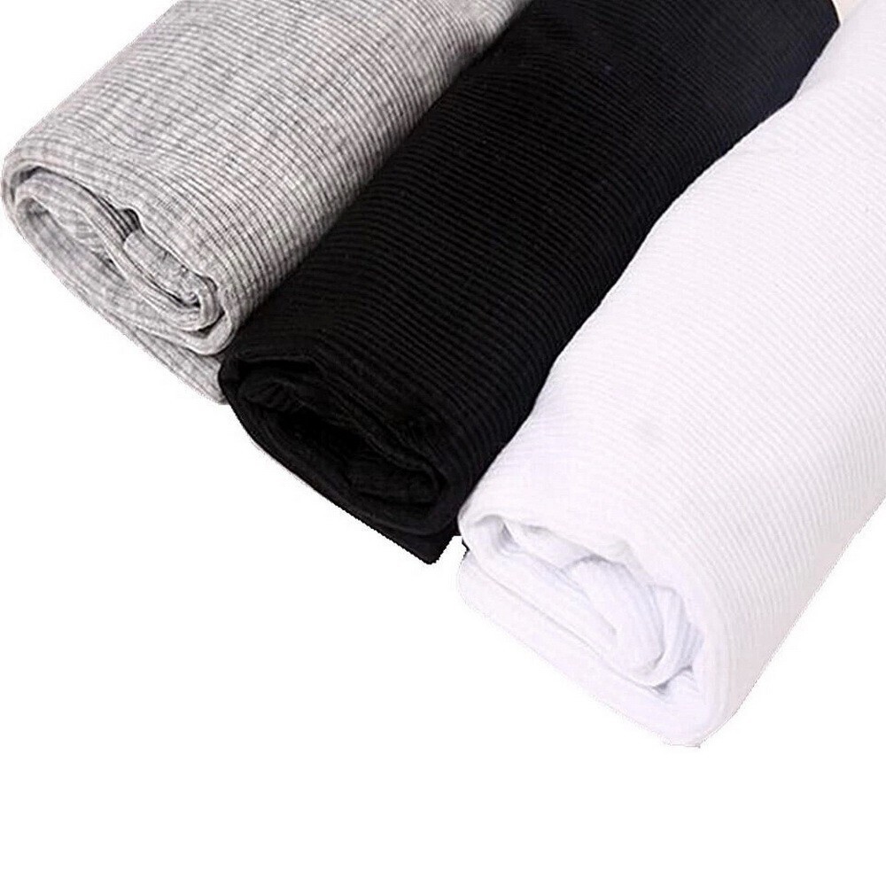 1 3 Packs White Men 100% Cotton Ribbed Tank Top A-Shirt Wife Beater Undershirts
