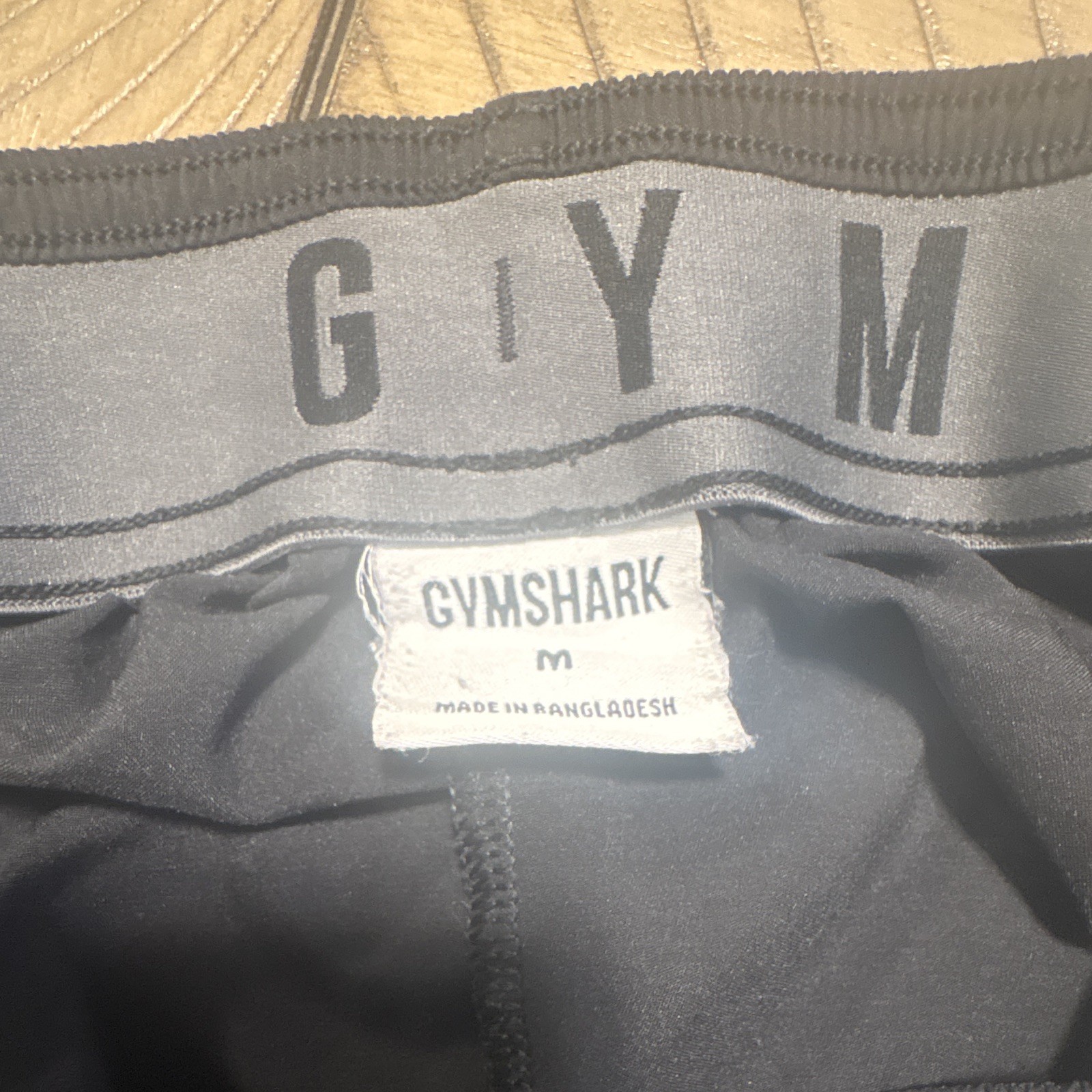 Gymshark Men’s M Black Athletic Shorts Gym & Training Elastic Waist Stretch