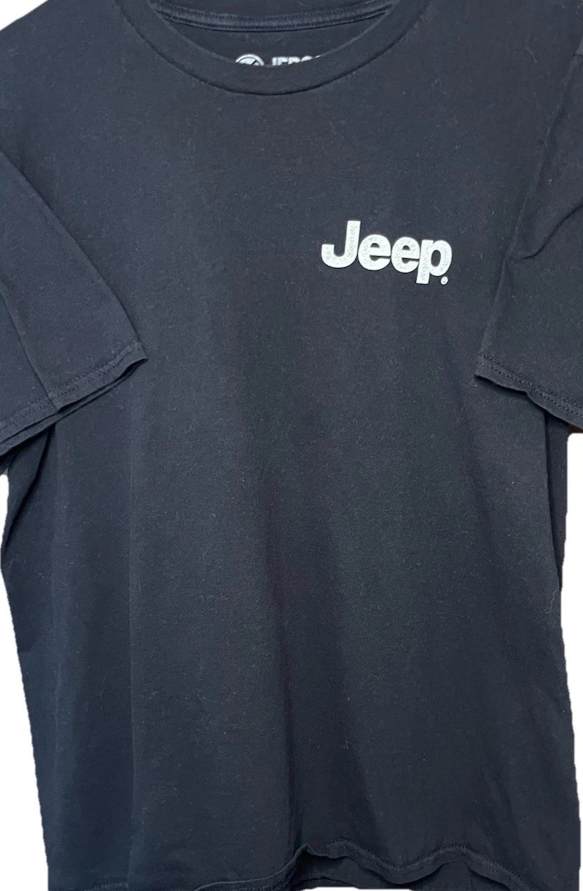 Jedco Jeep Wrangler Graphic Tee With Flag Short Sleeve T-Shirt Mens Size Large