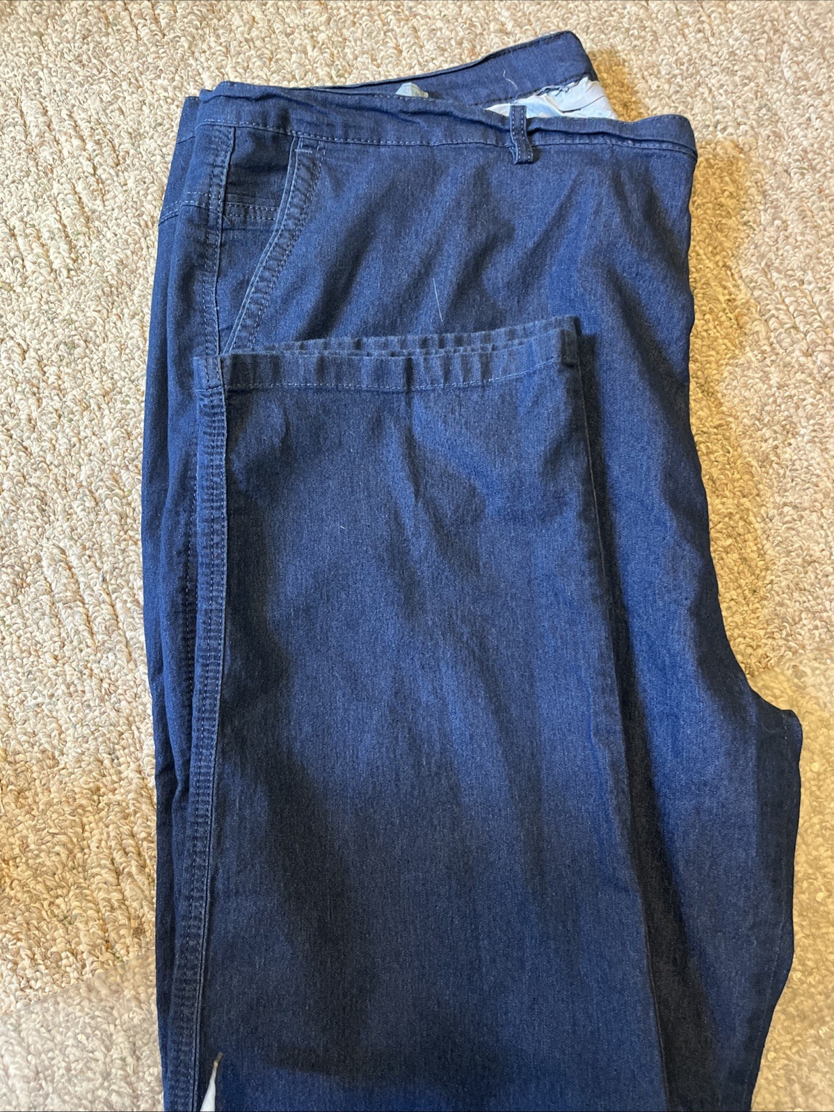 3-Jett Jeans 46 X 32 Men’s Straight Fit Stretch BLUE Jeans (2 NEW & 1 washed)