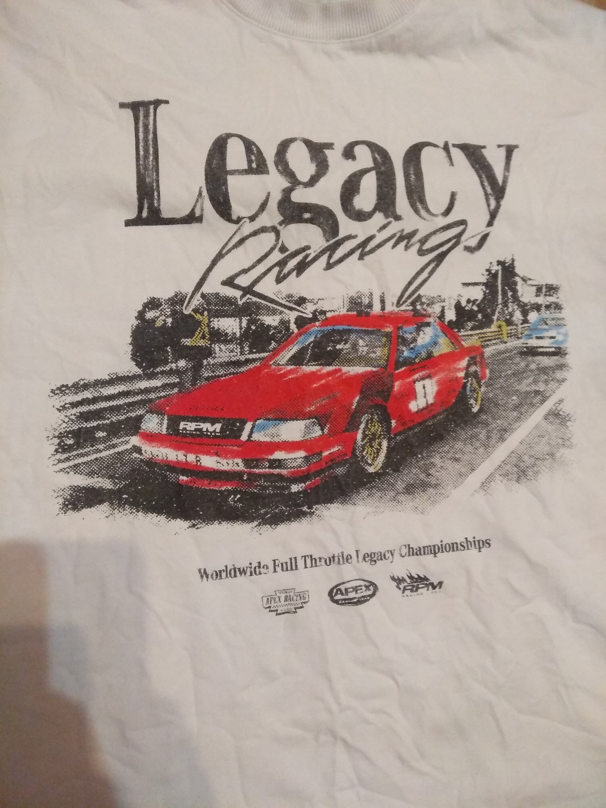 Vintage RiverIsland River Island T-shirt 90s Legacy Racing Size L oversized