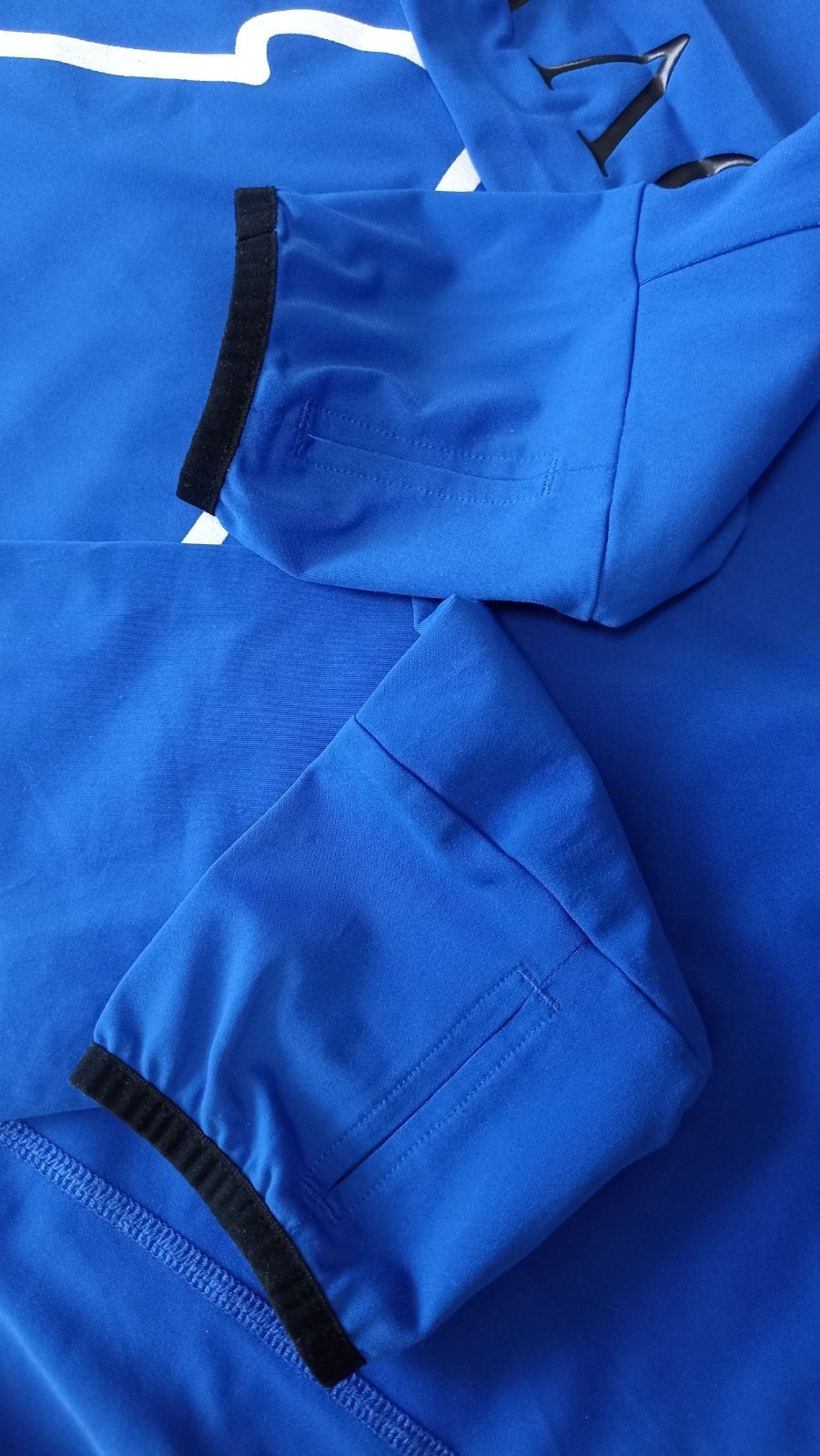 Fischer #LoveTirol Performance Hoodie Men’s S Blue Stretch Ski Running Outdoor