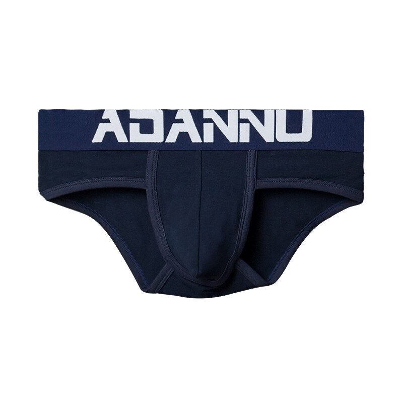 ADANNU Men’s Underwear Solid Sexy Low Waist Elastic Soft Breathe Sports Briefs