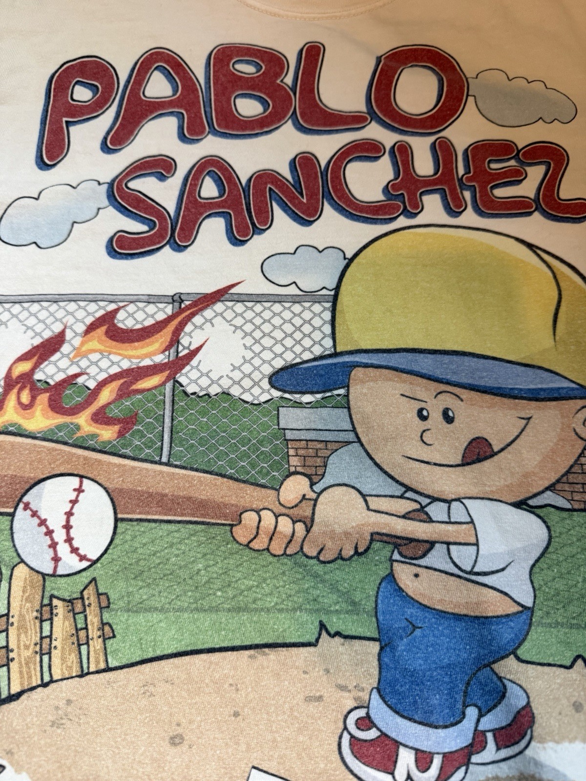 Comfort Colors Backyard SportsxPlanet Euphoria Pablo Sanchez White Limited 23/50
