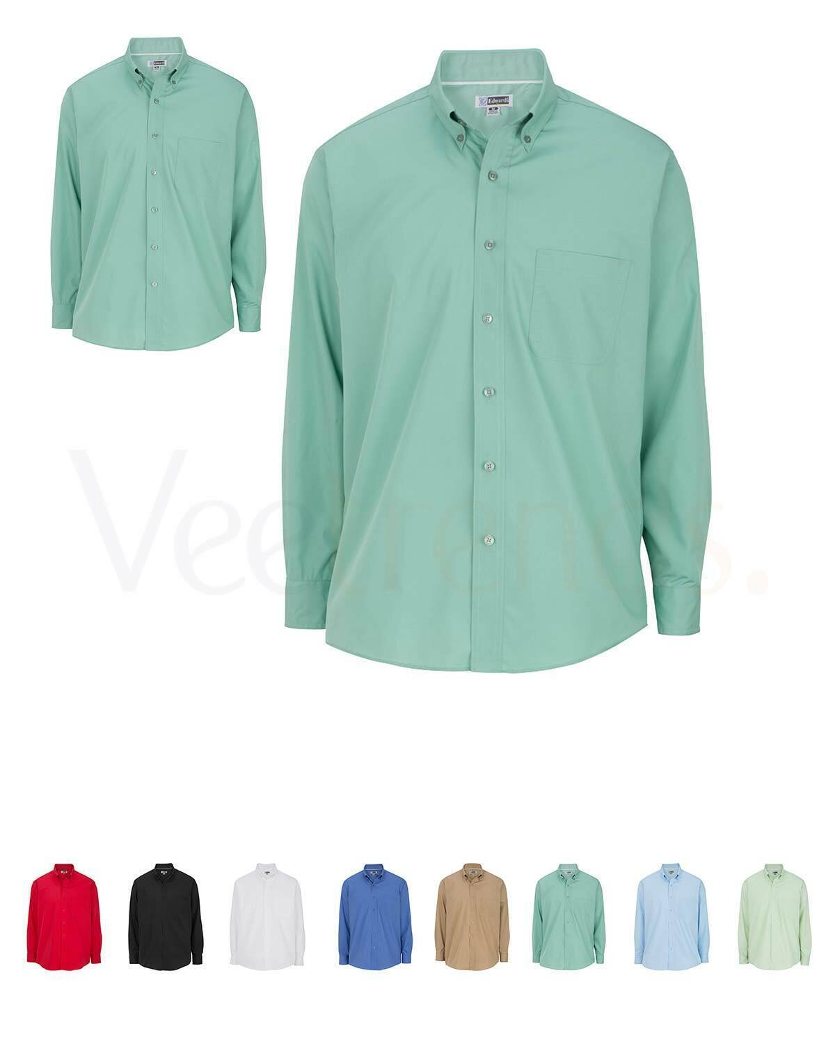 Edwards Garments 1295 Men’s Lightweight Long Sleeve Poplin Tall Shirt