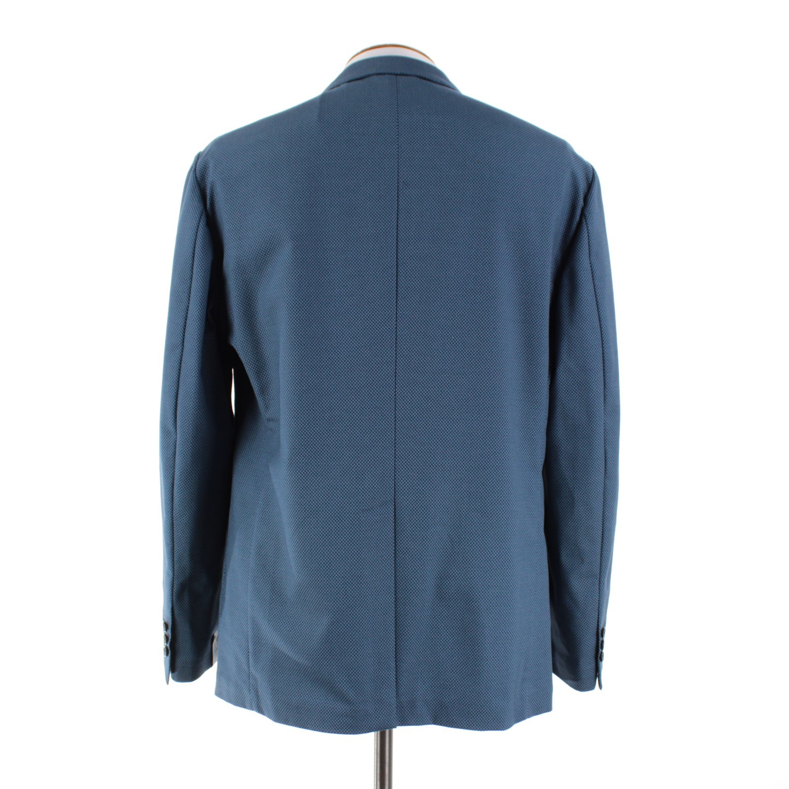 Belvest NWD Cotton Blend Sport Coat Size 56R (46R US) In Blues Geometric