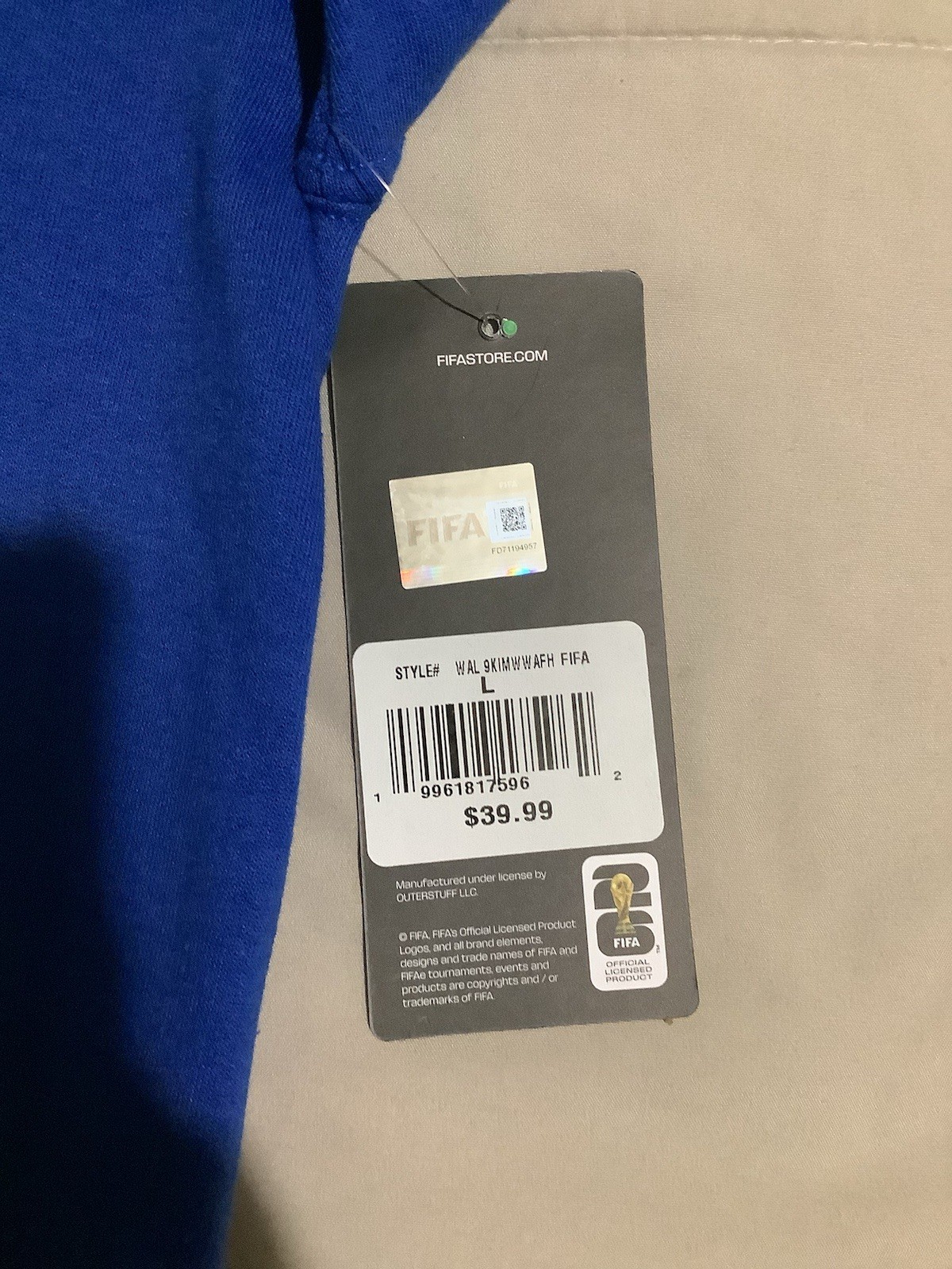 FIFA World Cup 2026 Hoodie Blue L