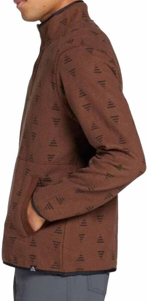 Alpine Design Outlook Point 1/4 Snap Fleece Pullover Rich Walnut XL