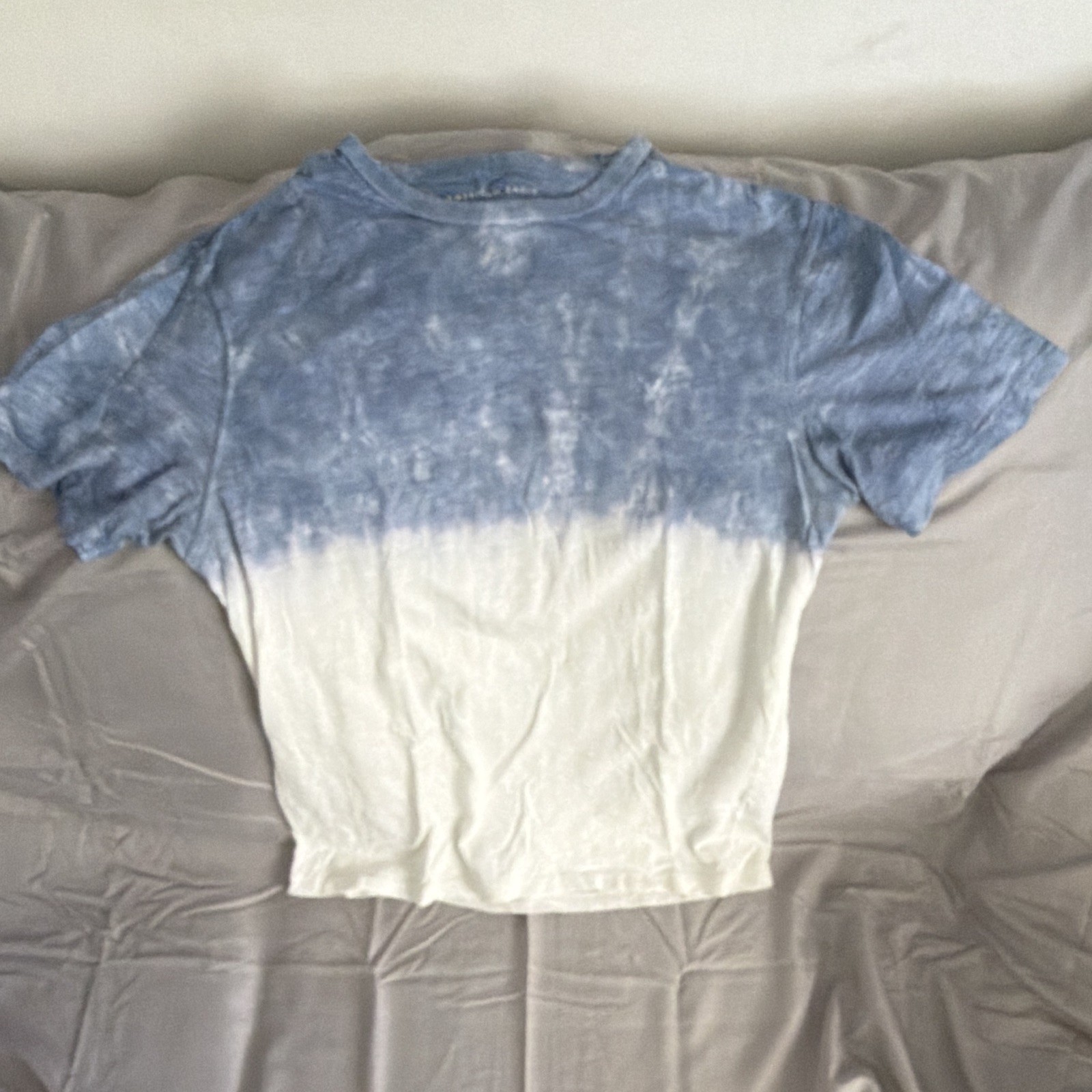 American Eagle Super Soft Standard Fit Crew Neck Blue White Tie-Dye Tee Mens M