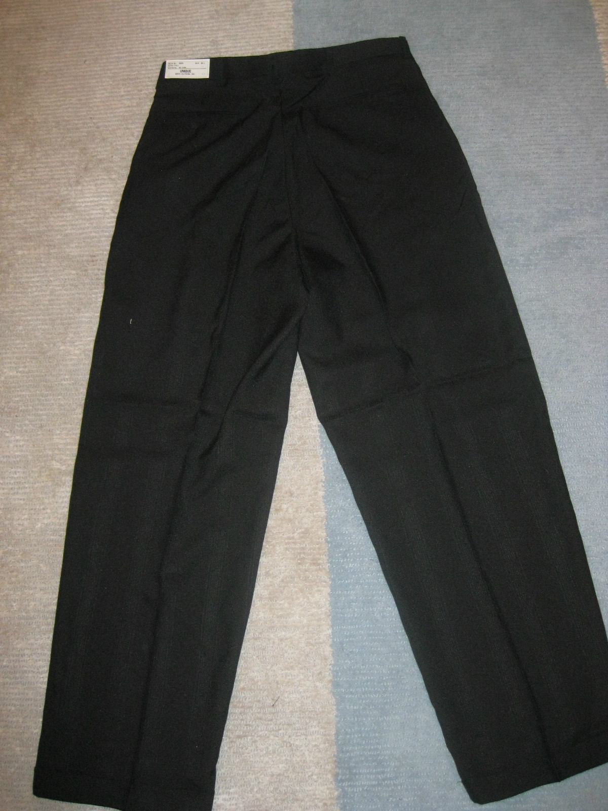 Mens Pants Unique Black Dress Cuffed 32 34 36 38 X 32 Style #2 NEW made in USA