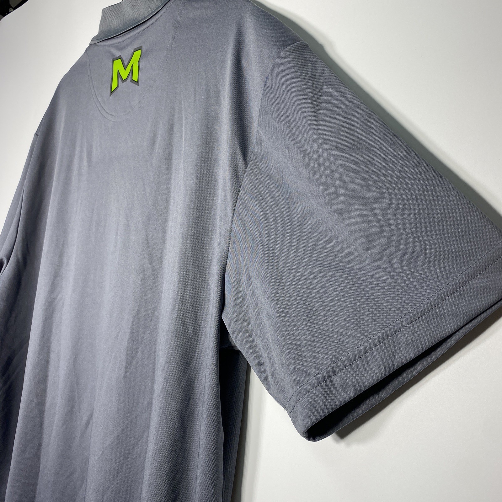 Monster Energy Ontour Men’s Size L Large Polyester Gray Logo Polo Shirt