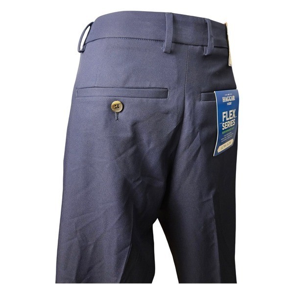 Haggar H26 Suit Pants Mens 29×30 Navy Blue New Ultra Slim Flex Series