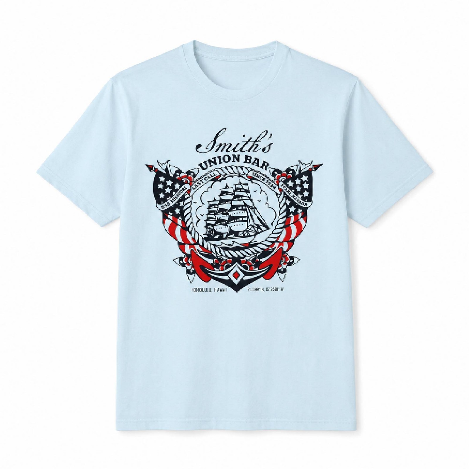 Smith’s Union Bar T-shirt, Honolulu’s Oldest Bar Shirt, Pearl Harbor Bar Shirt