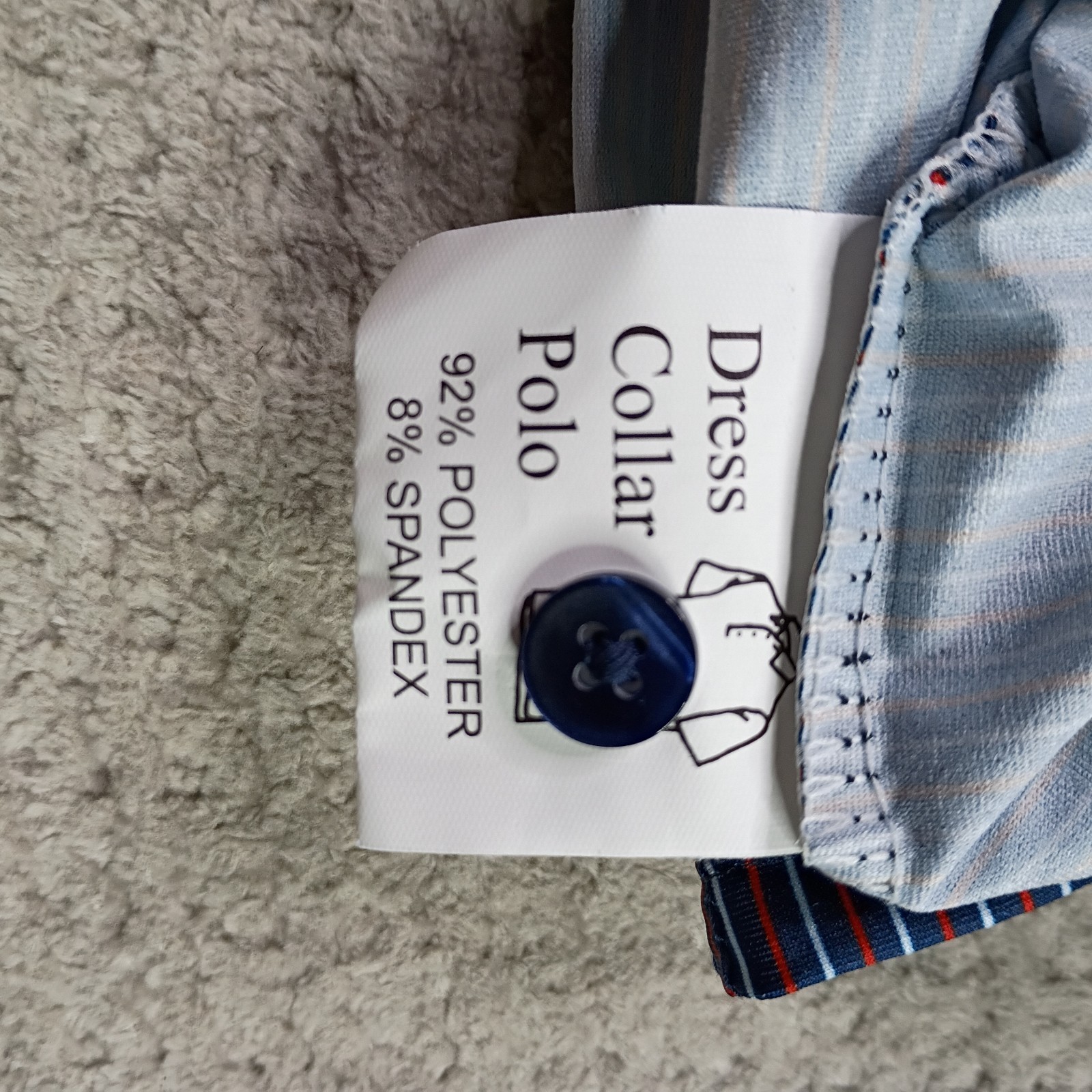 Collars and Co Featherweight Relaxed Short Sleeve Polo Multicolo Striped S NWT..