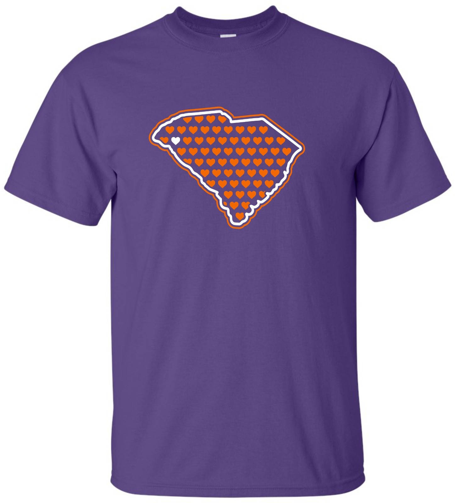 Clemson Love T-Shirt Available in Sizes S-4XL, 3 Colors custom sports fan gift