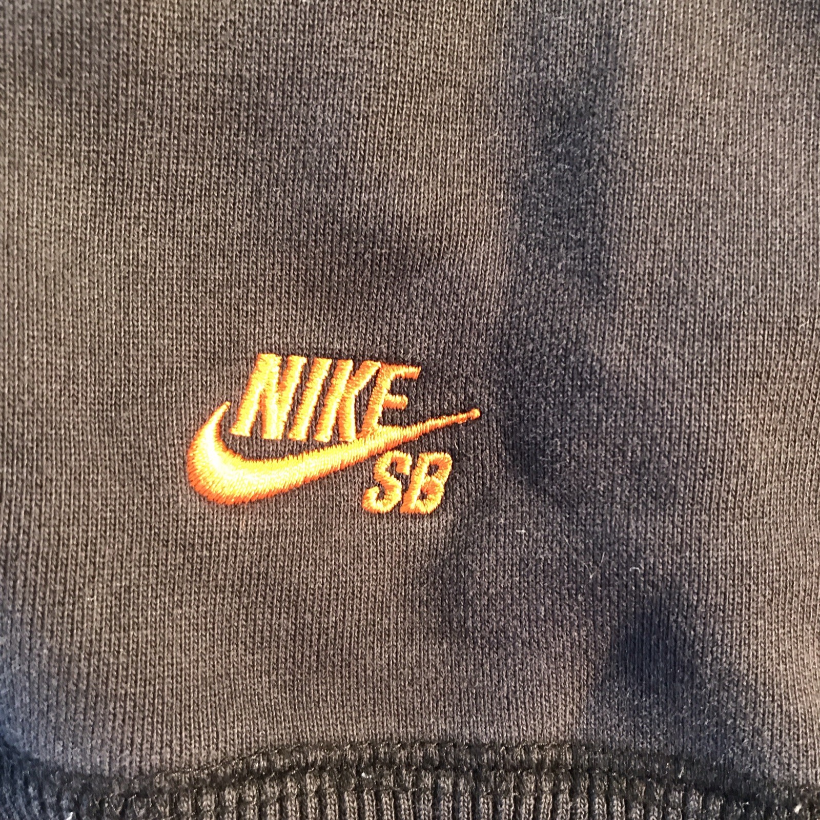 Nike SB Men’s Black Fleece Crewneck Sweatshirt Embroidered Logo Size XL