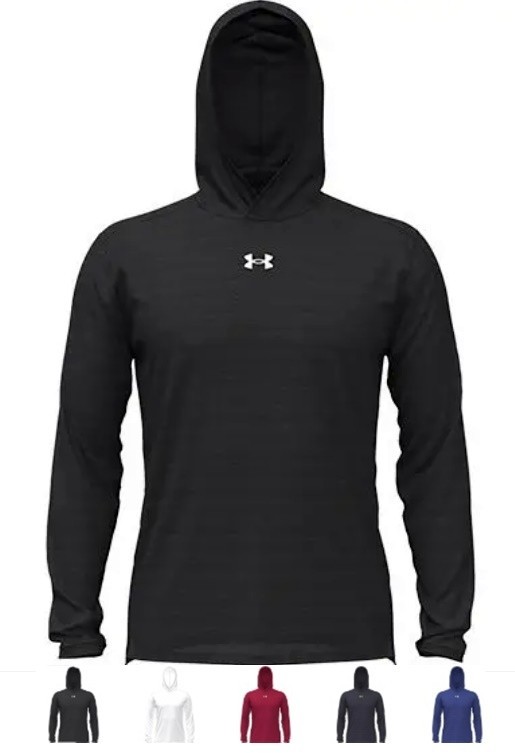 Under Armour Mens Team Tech Vent Long Sleeve Lightweight Hoodie Shirt #6005532