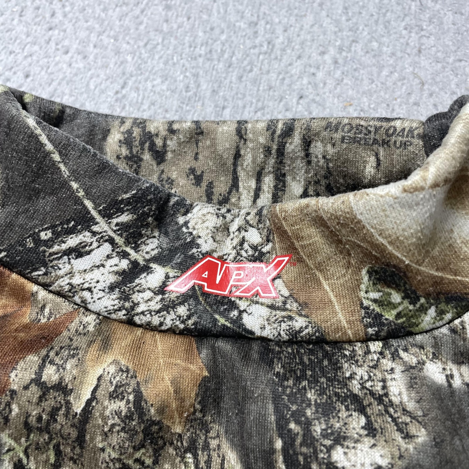 Mossy Oak Shirt Mens Large Camo Long Sleeve Thermal Hunting APX Expedition