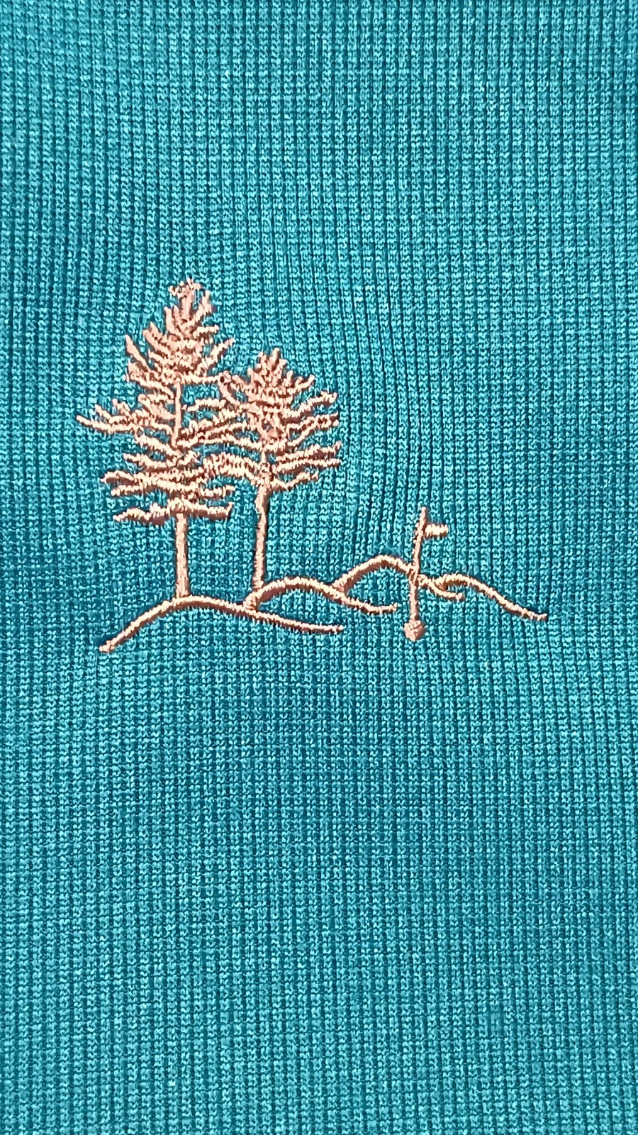 Greg Norman Mens Polo Shirt Turquoise Blue XL Polyester Tiny Spec Flaw, Golf