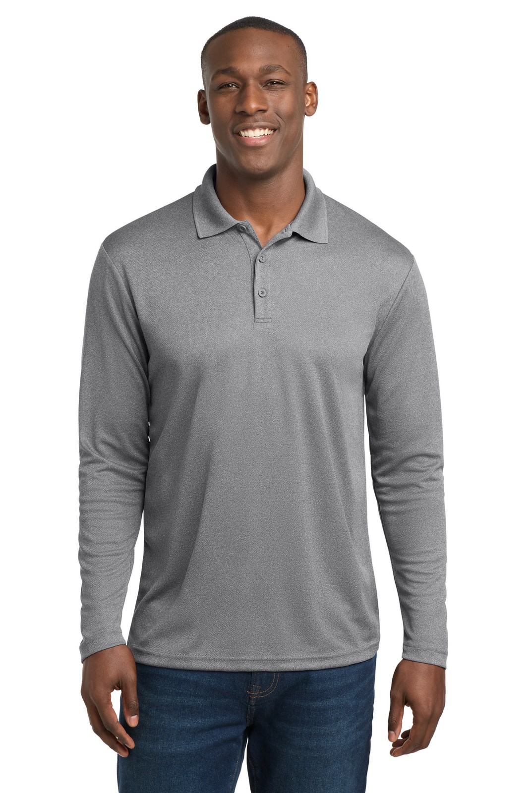 Sport-Tek PosiCharge RacerMesh Long Sleeve Polo ST640LS