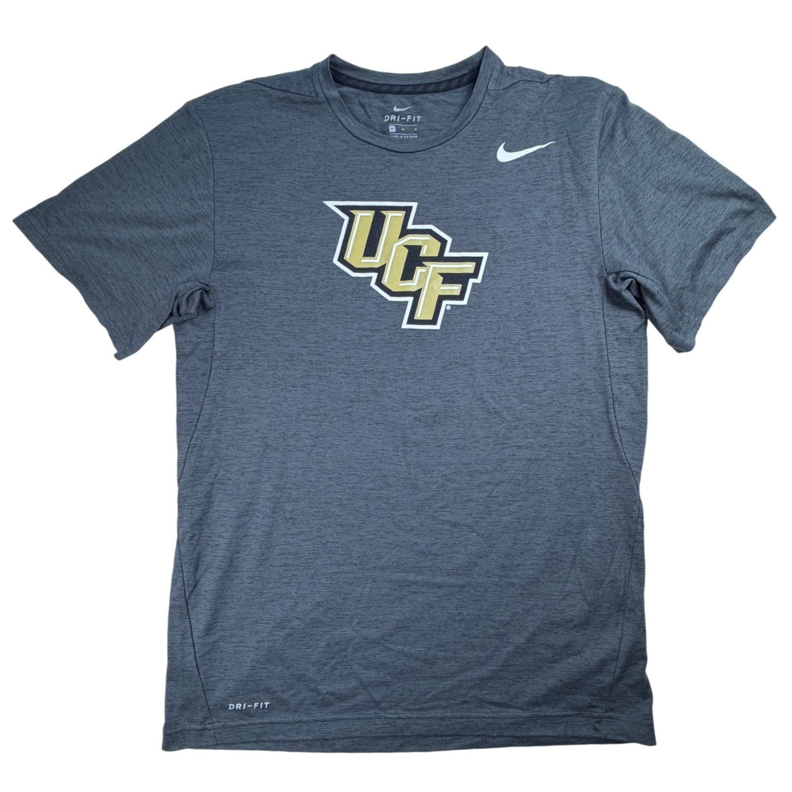 Nike Dri-FIT UCF Knights Mens Medium Heather Gray Performance T-Shirt Training