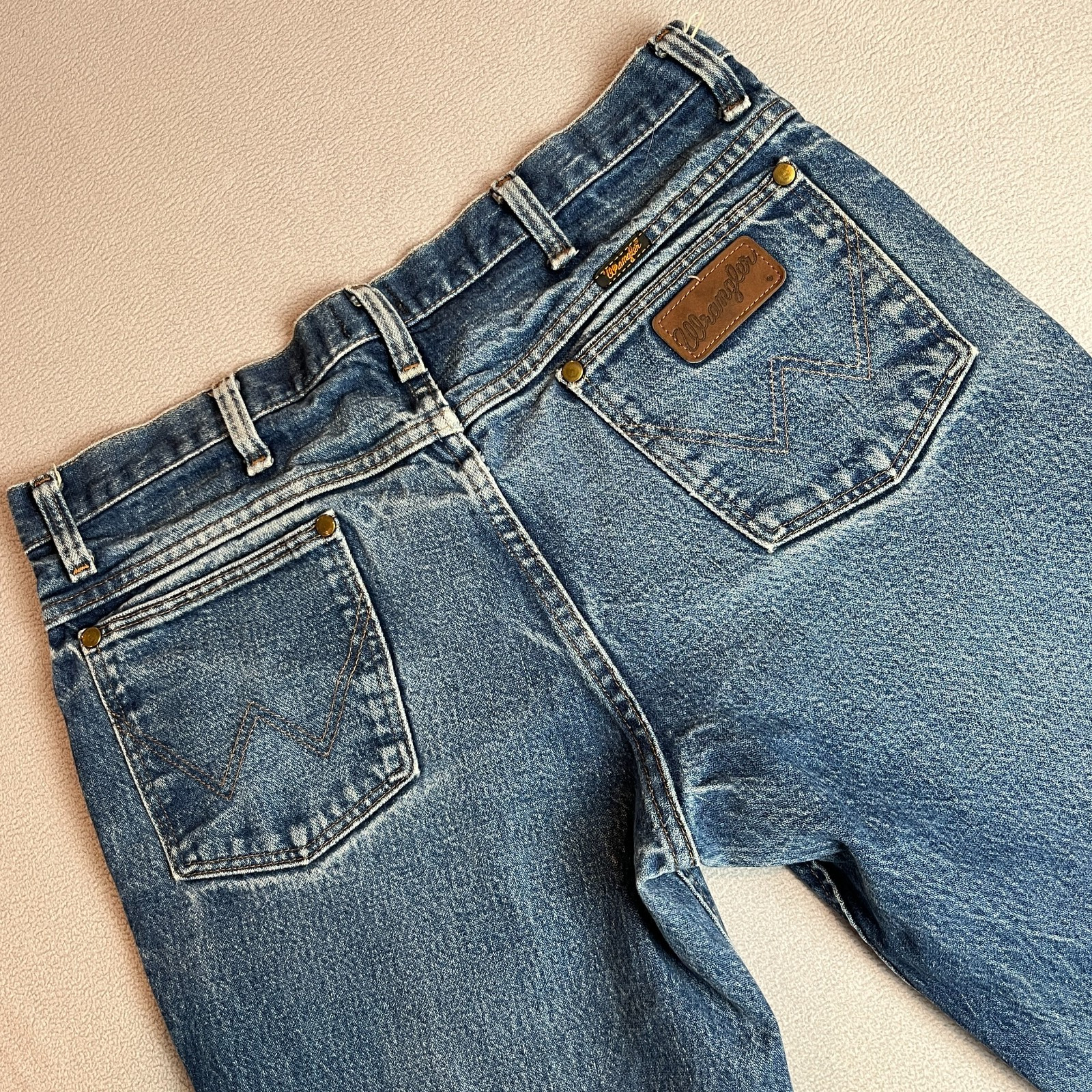 Vintage Wrangler 36MWZPD Slim Fit Jeans Mens 34×30 Distressed Grunge Y2K