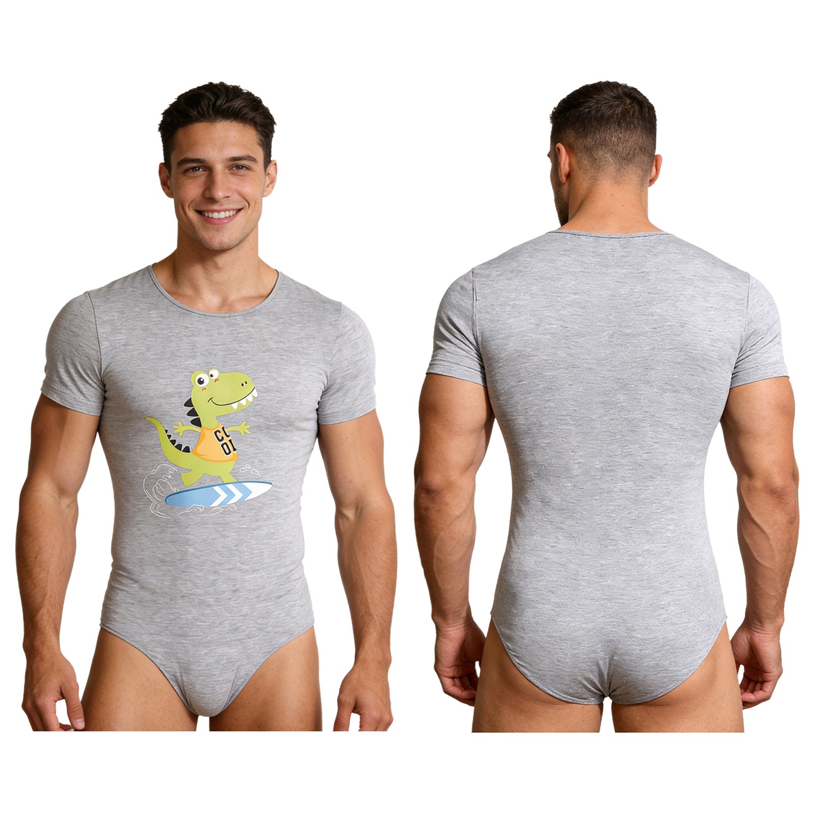 US Mens Nightwear Yoga Pajamas Daily Wear Bodysuit Gym Jumpsuit Bodycon Leotard