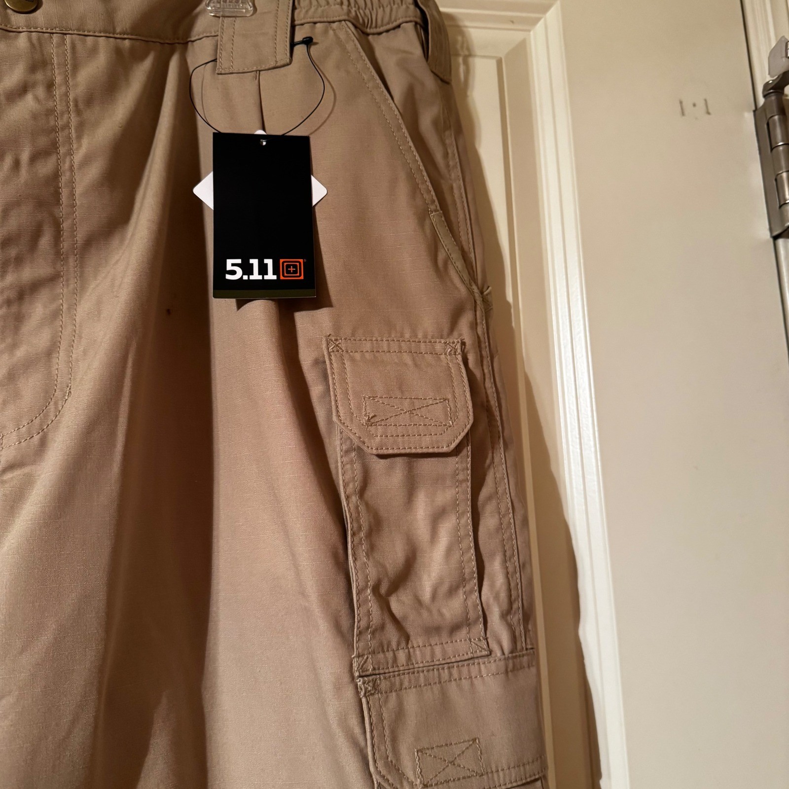 5.11 Tactical Taclite Pro Pants Mens 42×32 Khaki Ripstop Cargo Trousers 74273