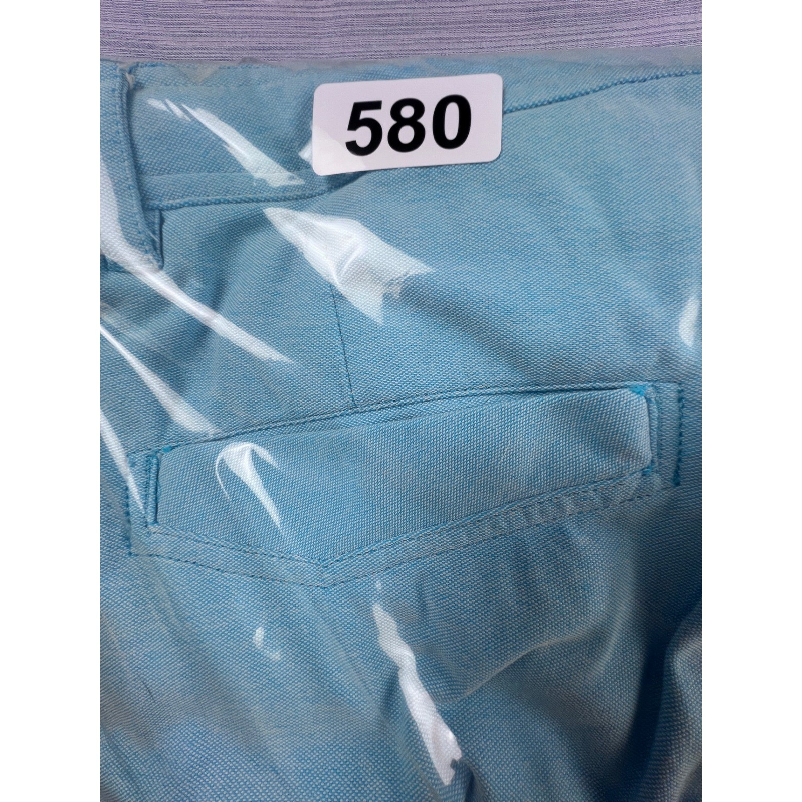 Lululemon Commission Shorts Mens 40 Light Blue Nylon Lycra Stretch Golf Athletic