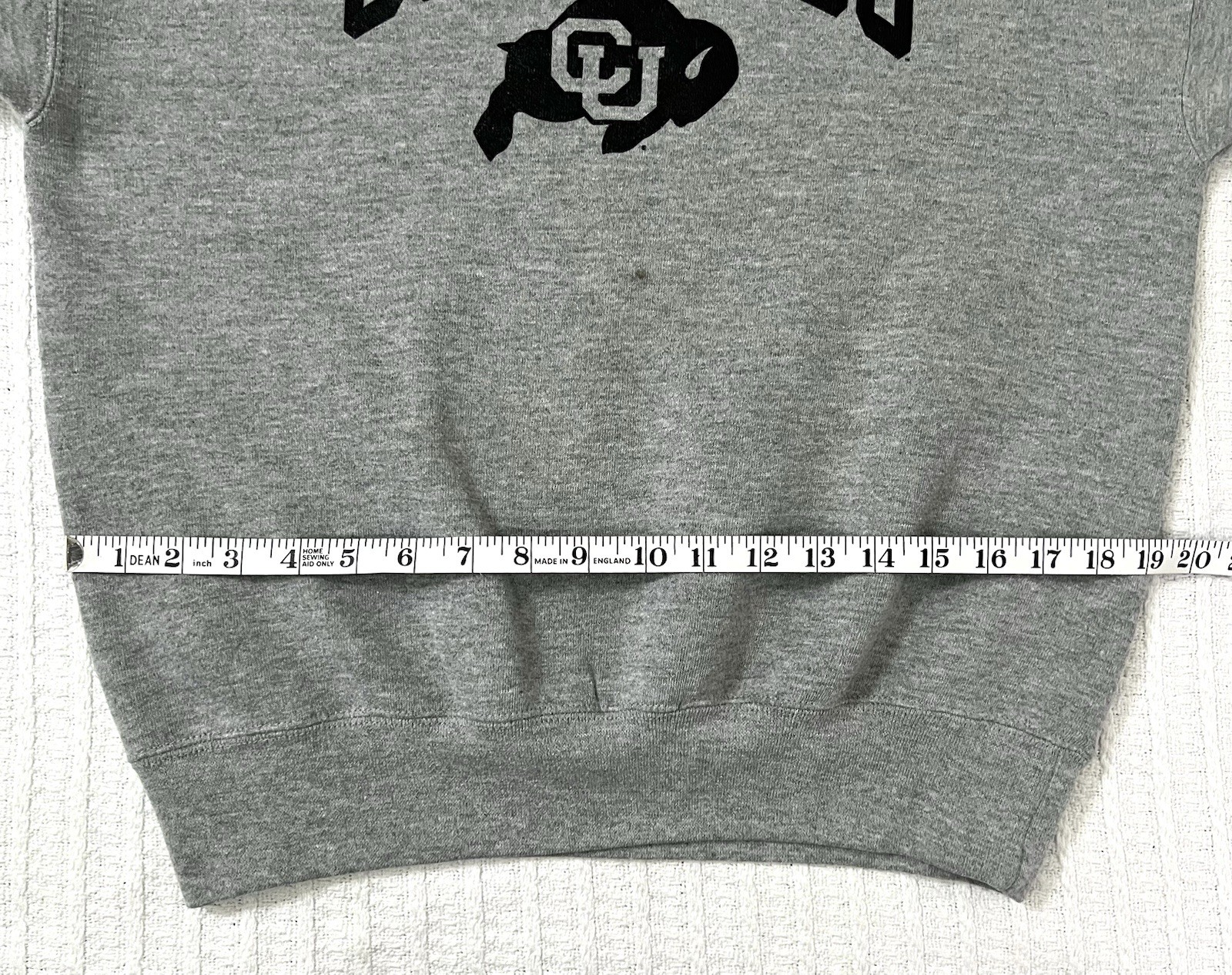 Vintage Colorado University Buffalos Logo Crewneck Sweatshirt MD 20” X 25” Gray
