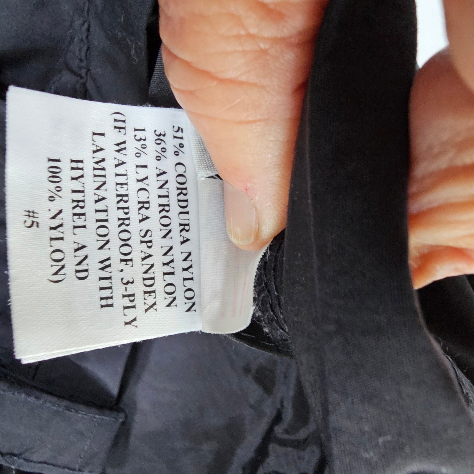 Olympic Uniforms Mens XXL Black Cordura Waterproof Bike Cargo Pants USA Made
