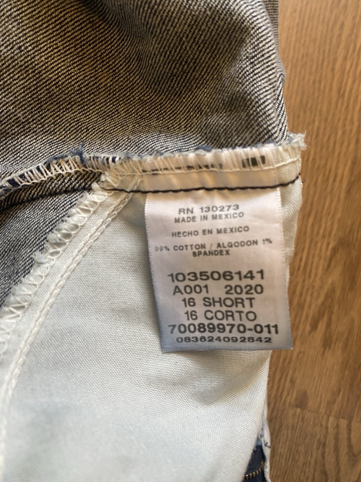 Lee Men’s Relaxed Fit Straight Dark Wash Stretch Denim Jeans Mid Rise 16 Short