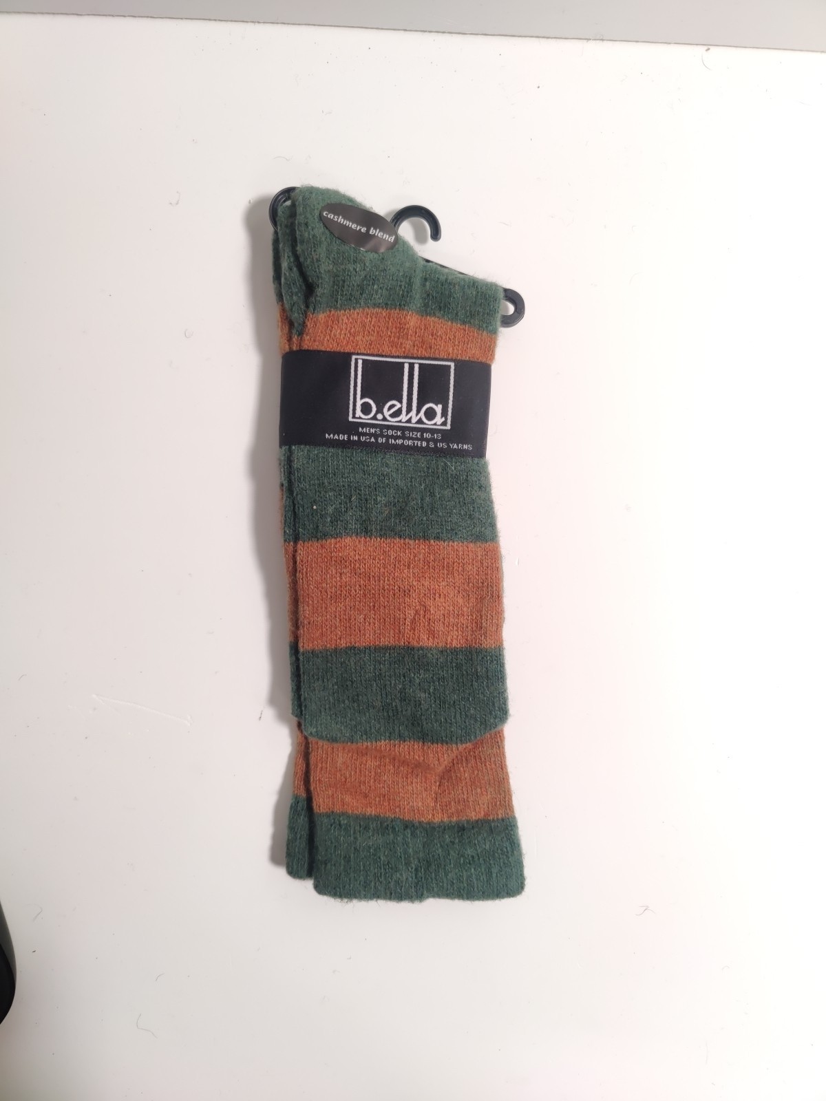 B.Ella -men’s socks – multi color – Cashmere blend – Made in USA **N25**