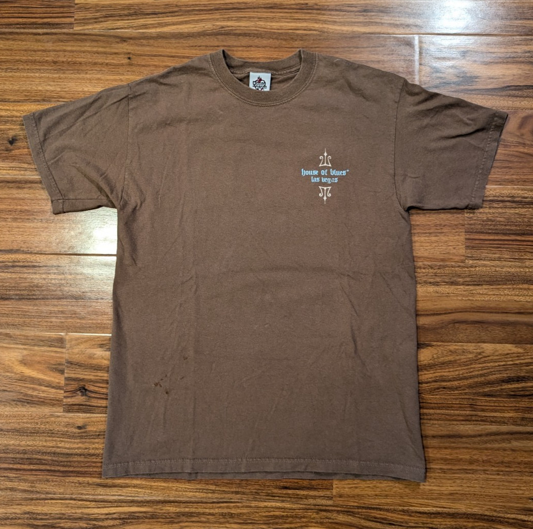House Of Blues Las Vegas In Blues We Trust Maltese Cross Graphic T Shirt Sz M