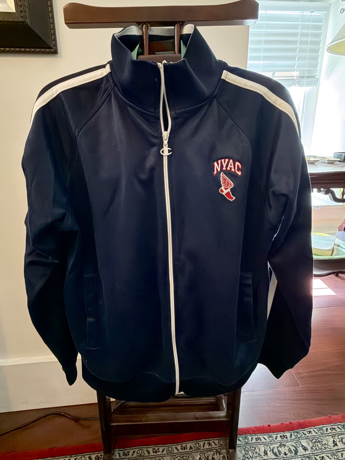 VTG Rare Champion Running Man 70’s NYAC New York Athletic Club Jacket XL EUC