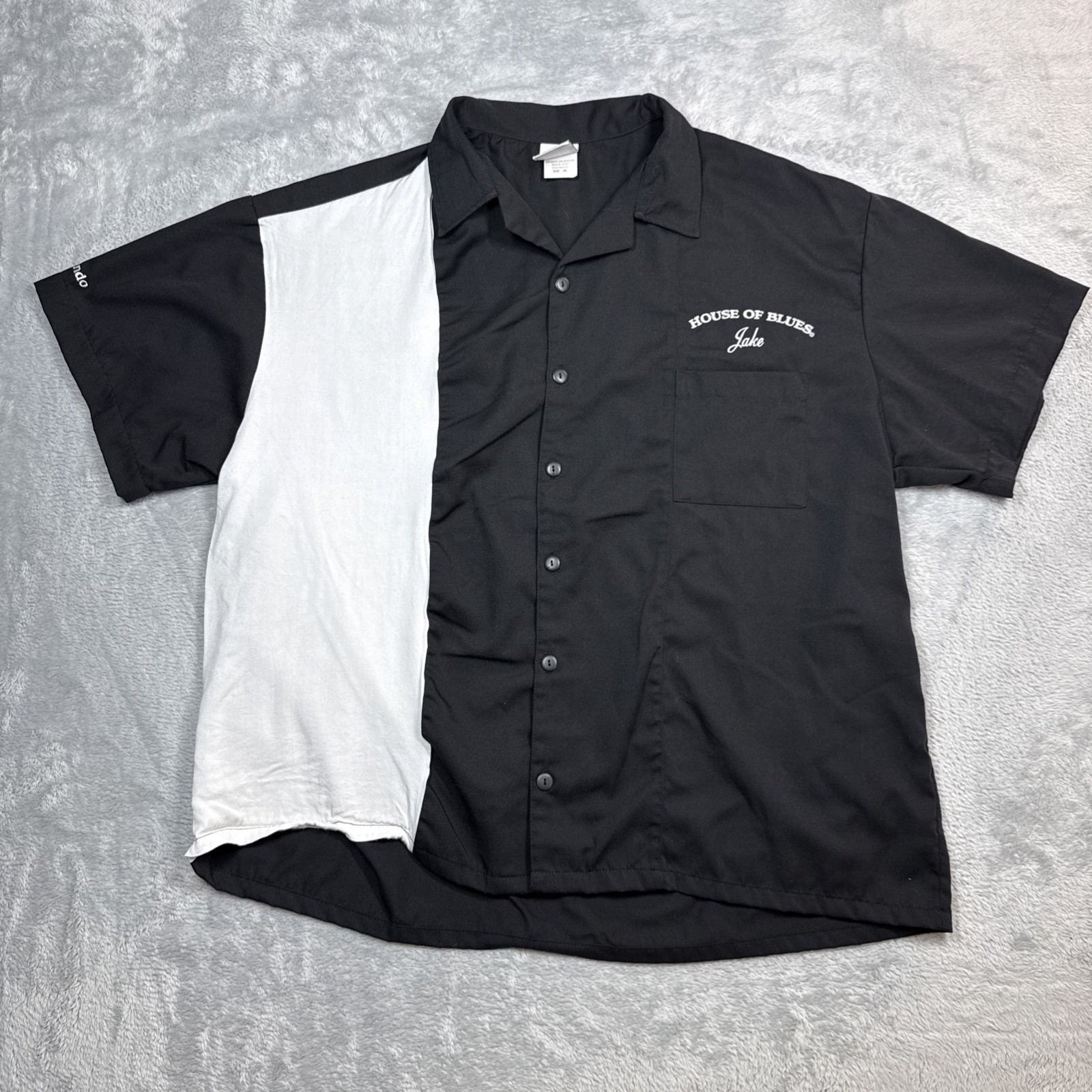 Blues Brothers House of Blues Bowling Shirt Mens XL On A Mission From God Jake