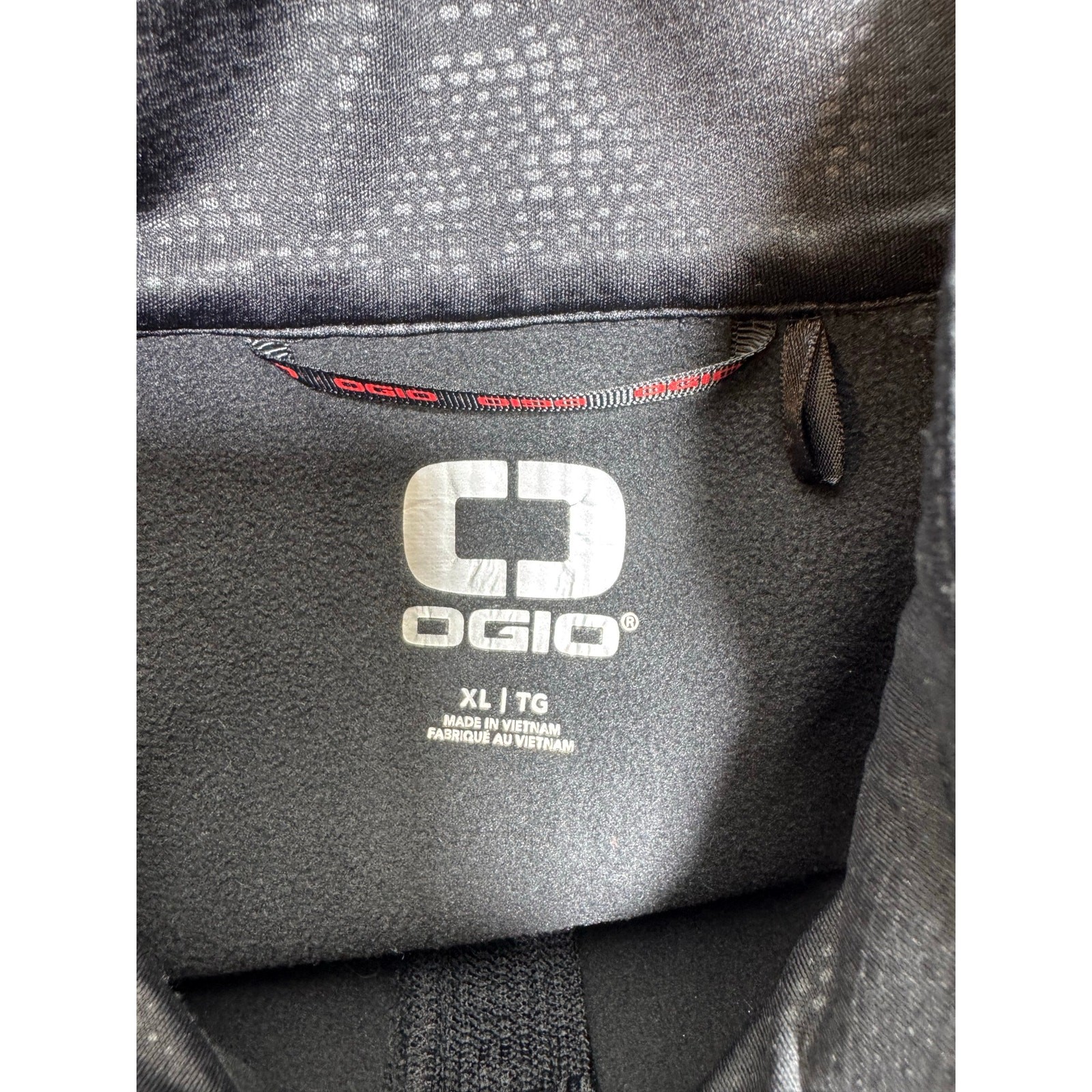 Ogio XL Black 1/2 Zip Black Pullover Sz XL Mock Neck Long Sleeve Gorpcore