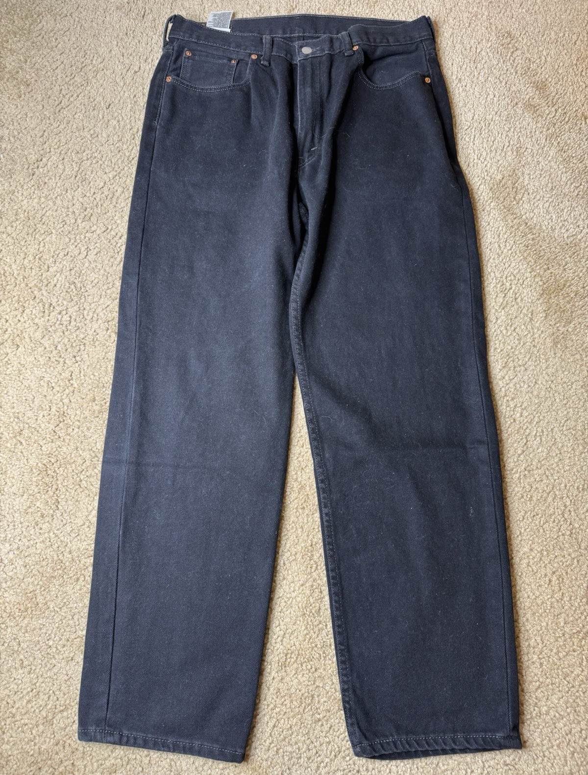 Levi’s Men’s Tapered Jeans Black Dark Wash Denim Cotton, 500 Series, 5-Pocket
