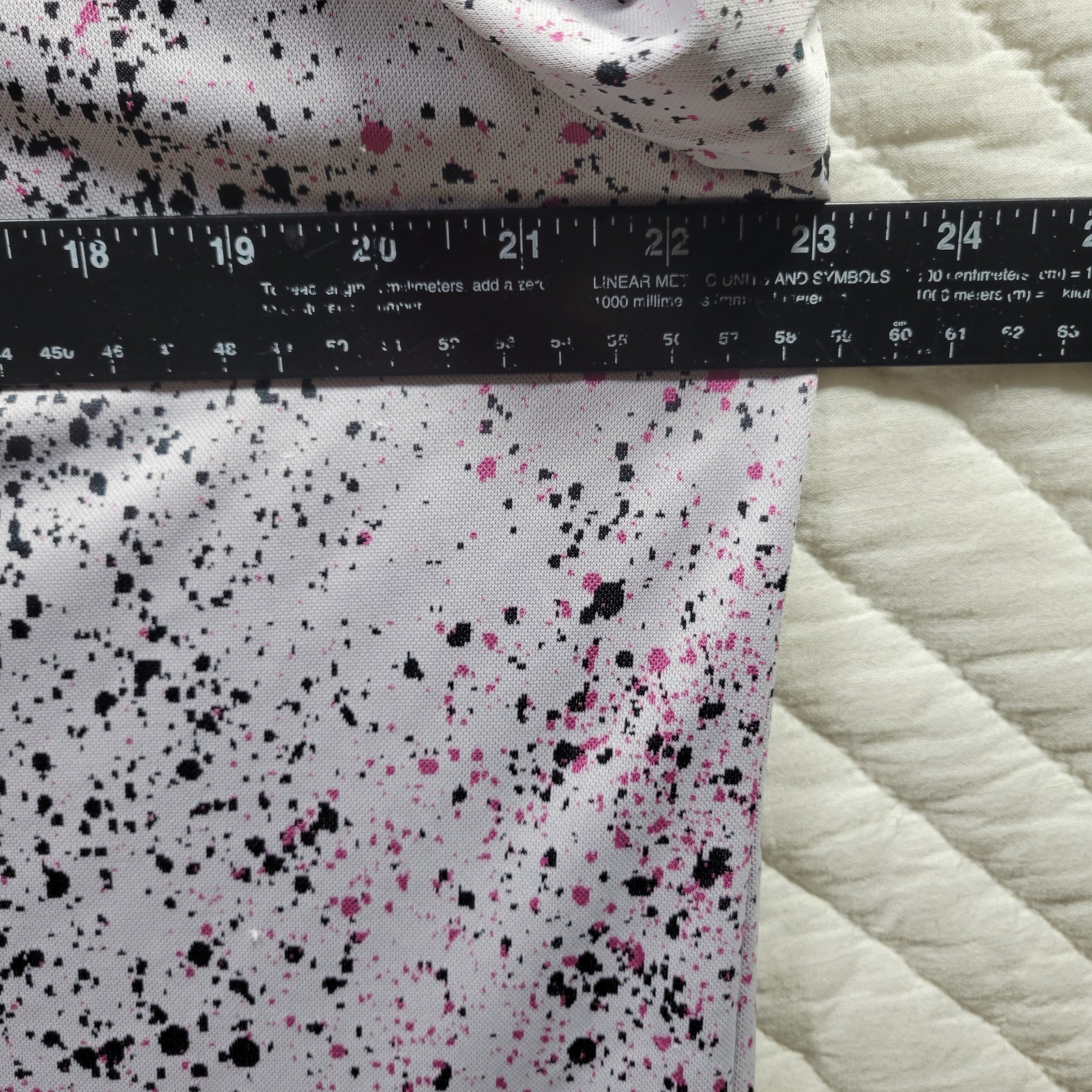 Adidas Golf Polo Shirt Mens XL Paint Splatter AOP Short Sleeve